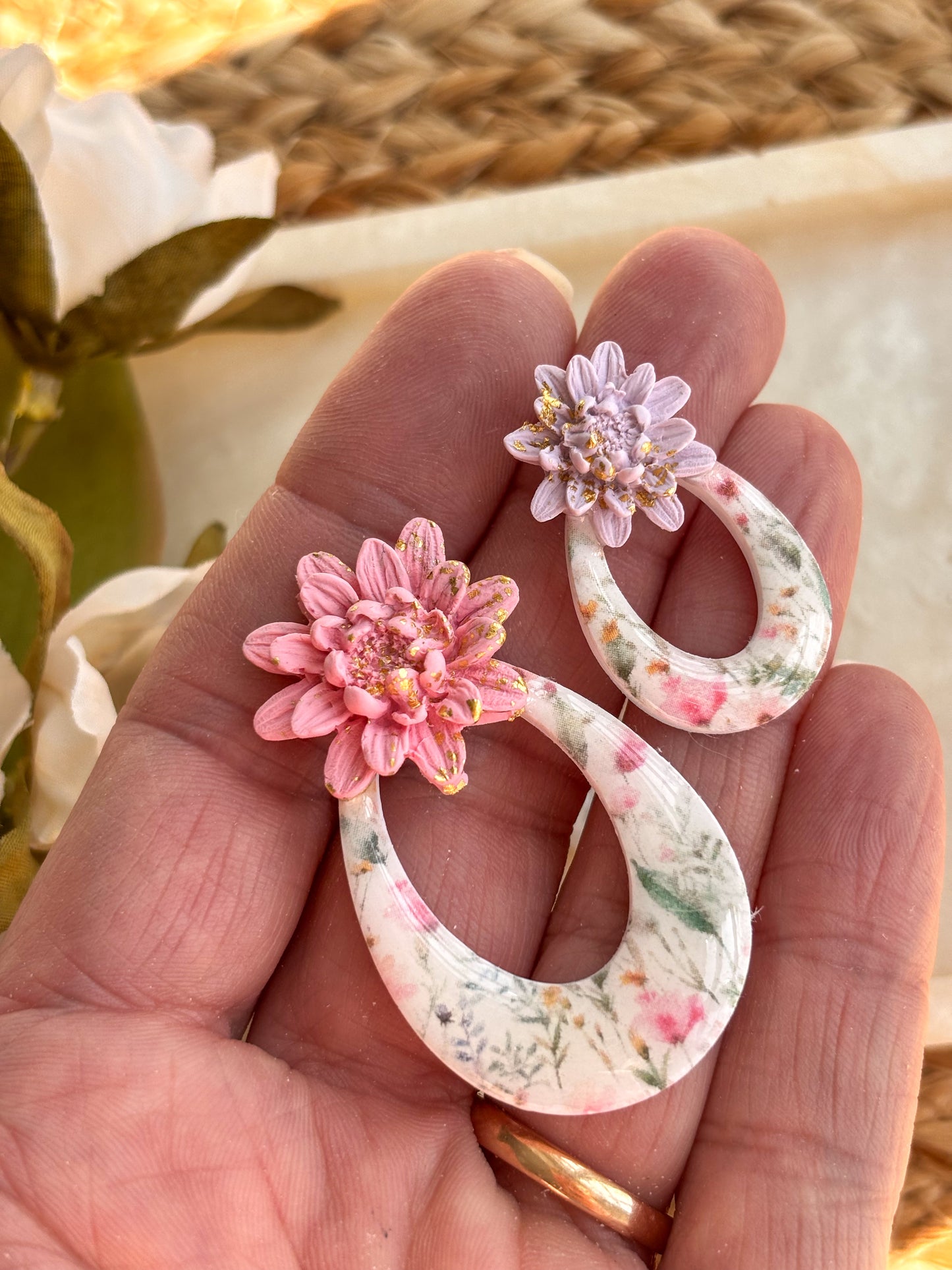 Statement Floral Studs