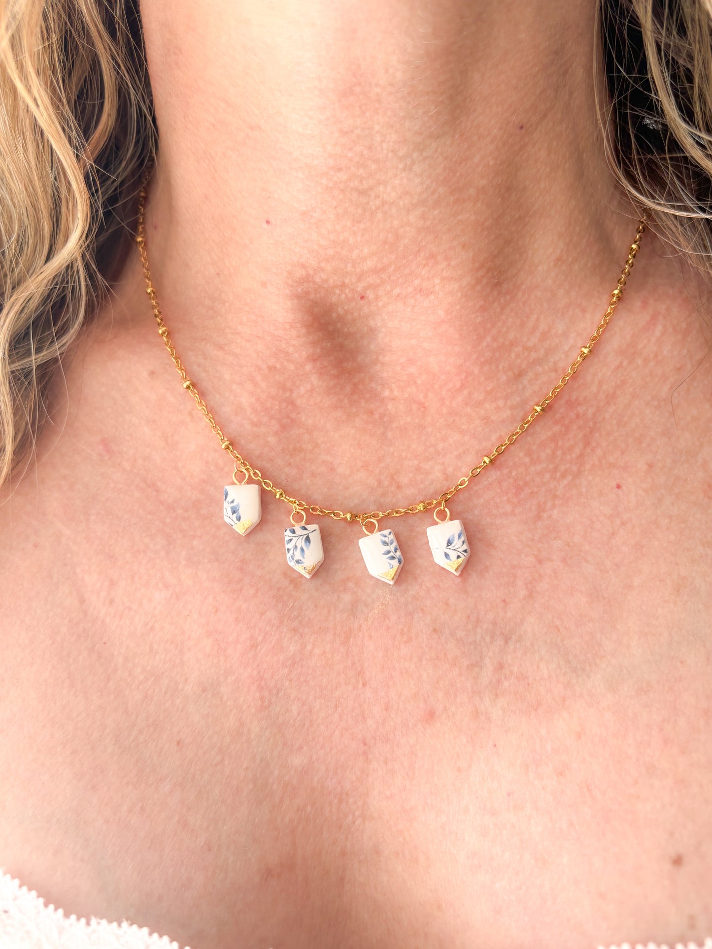 Mini Bunting Charm Necklace
