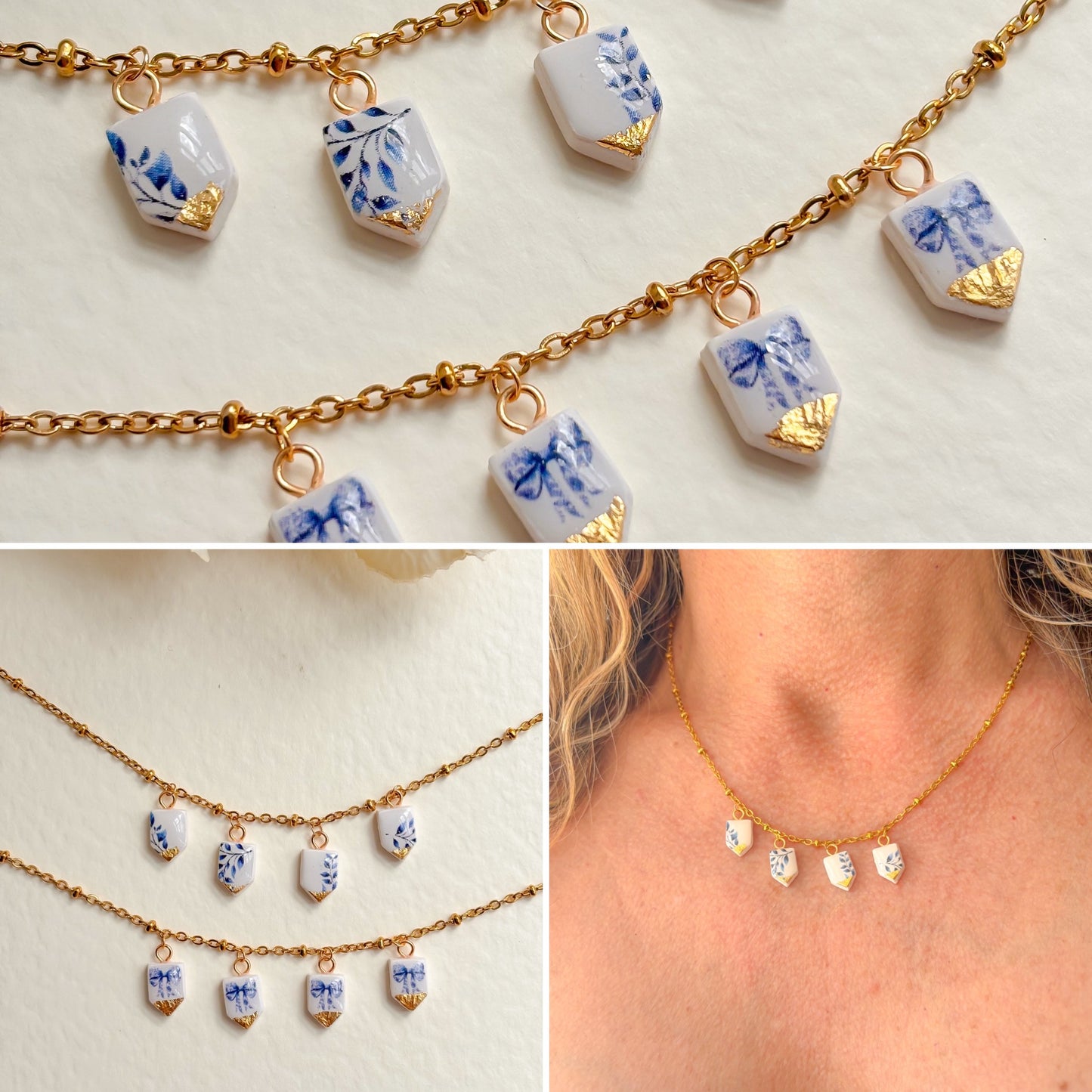 Mini Bunting Charm Necklace
