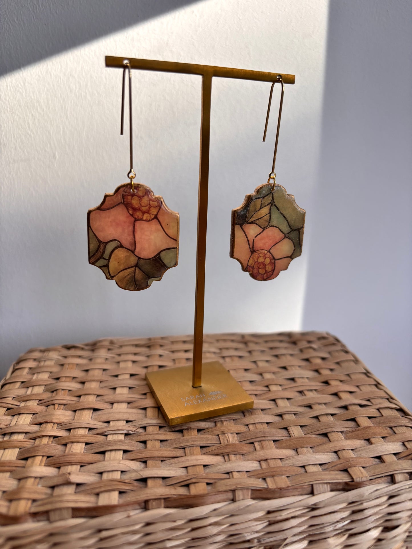 Stained Glass Effect Moroccan Dangles