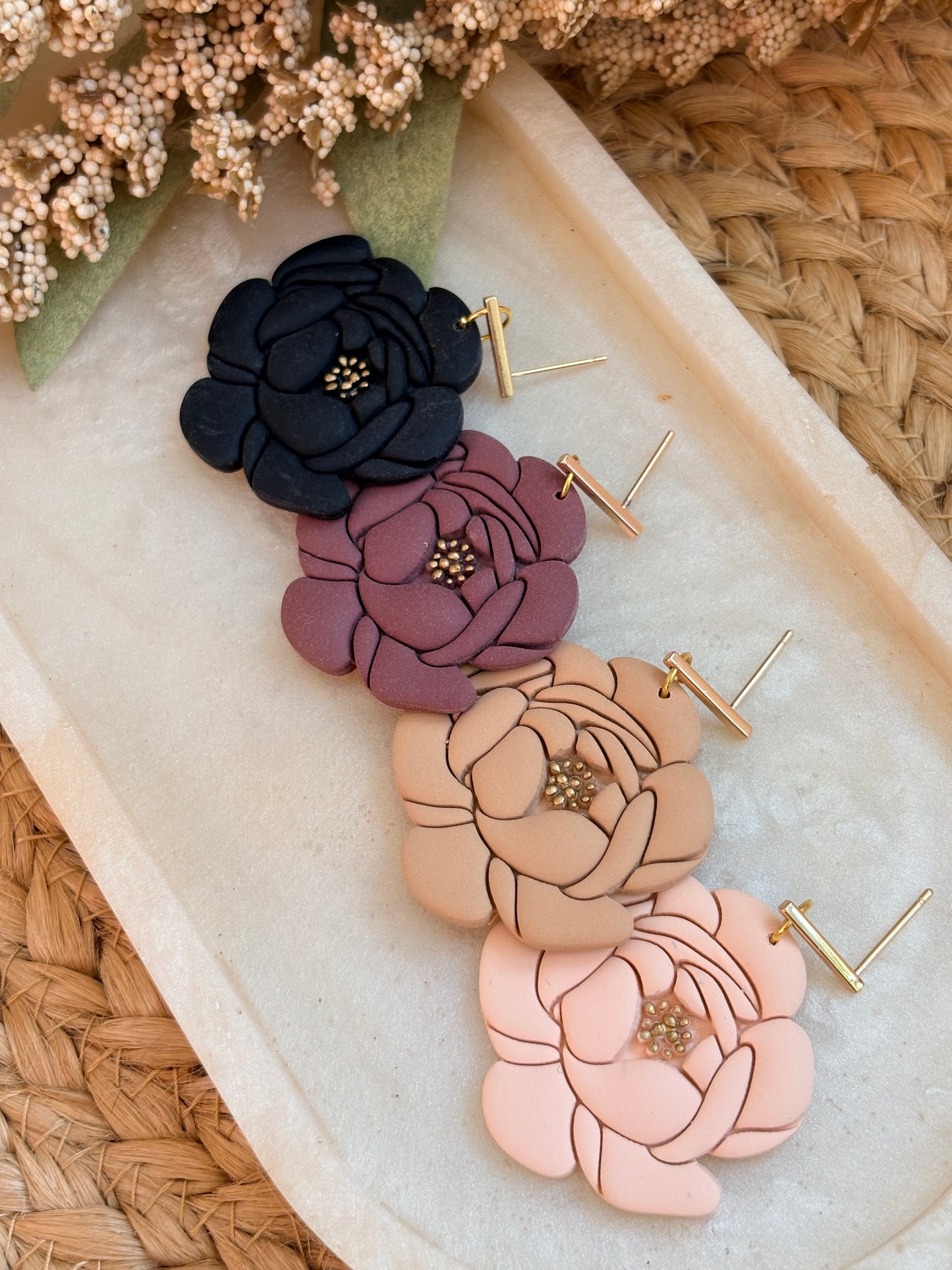 Peony Dangles