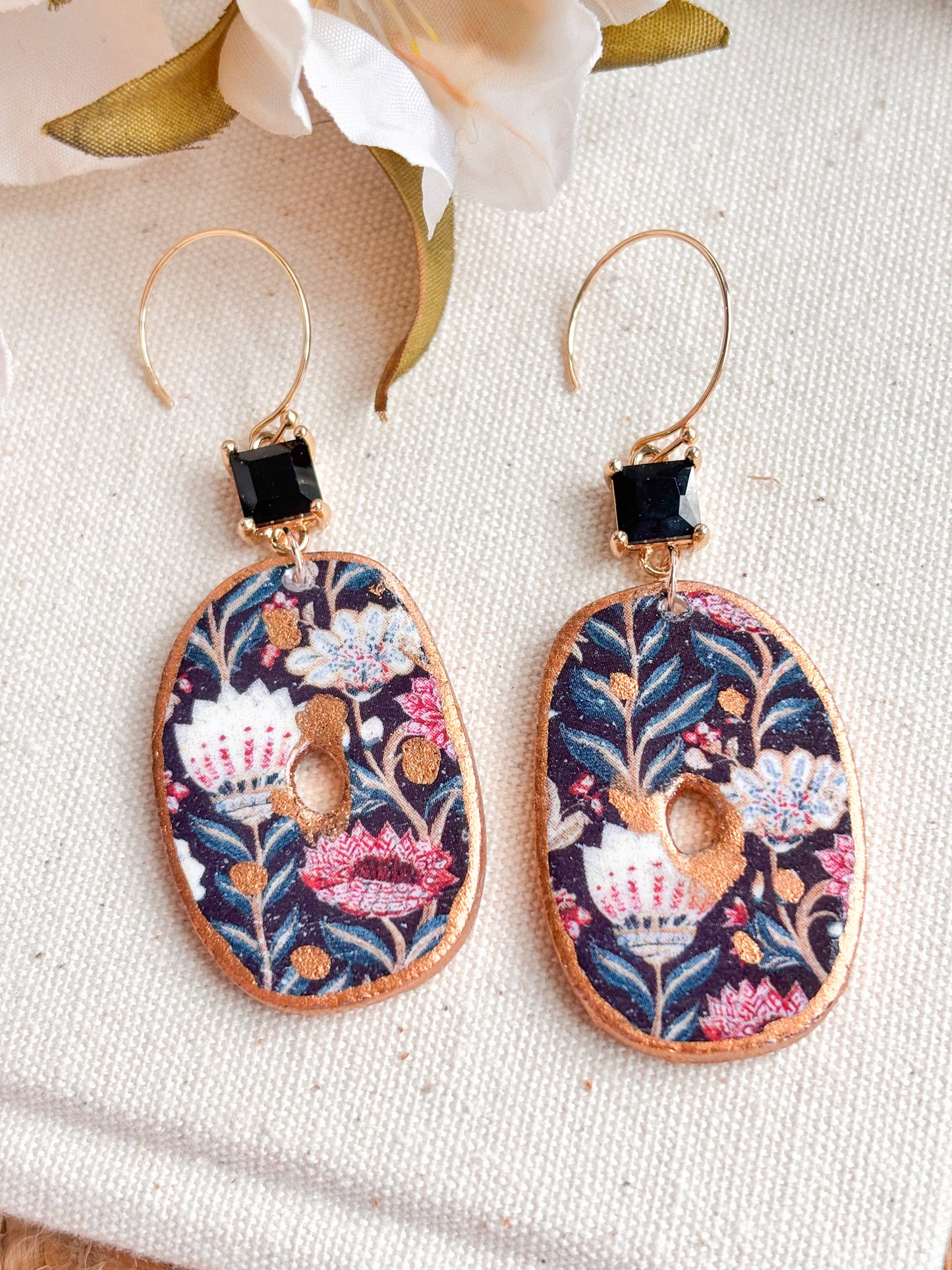 Black Onyx Large Dangles