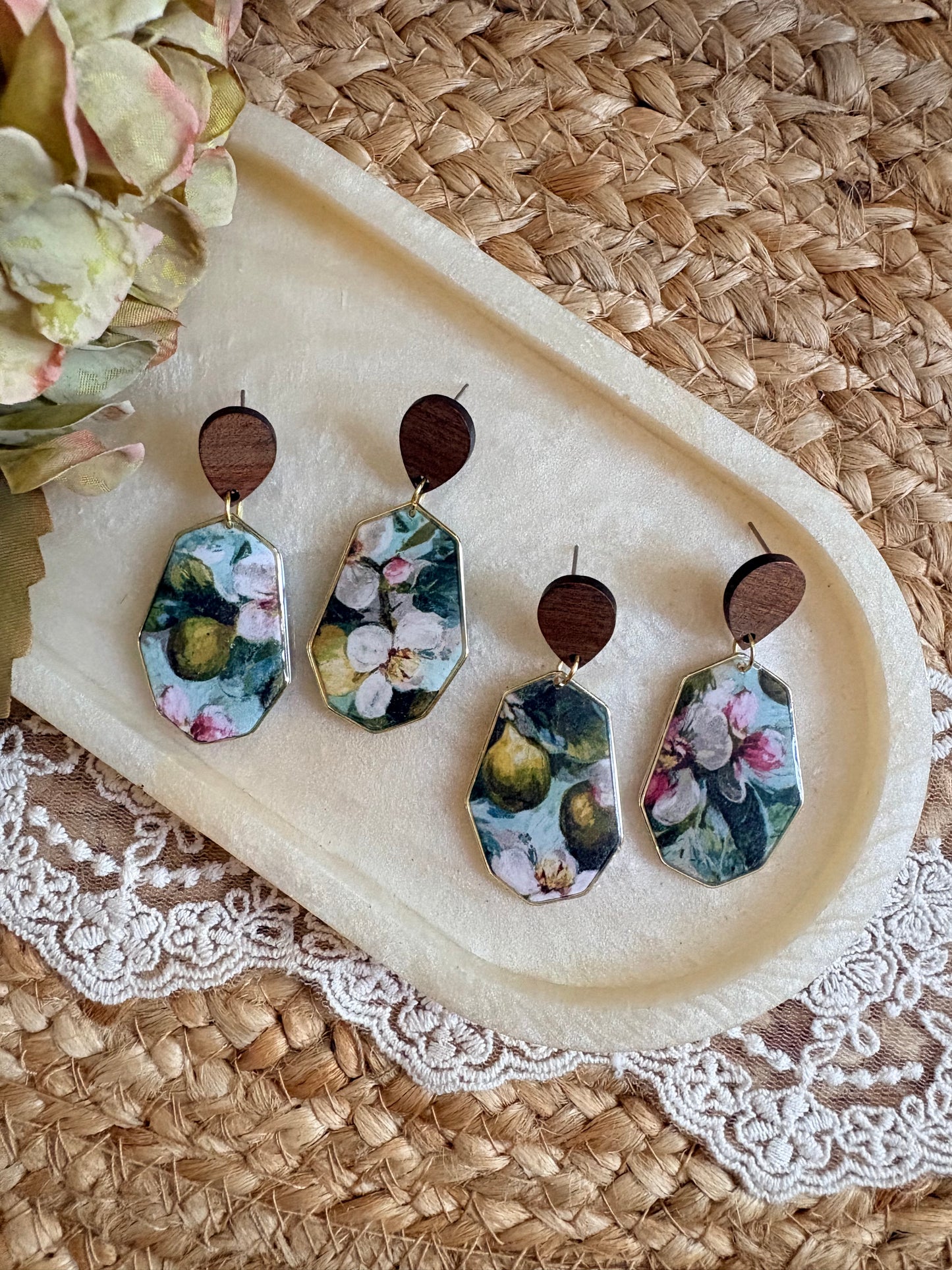 Autumn frames - Pear blossom watercolour