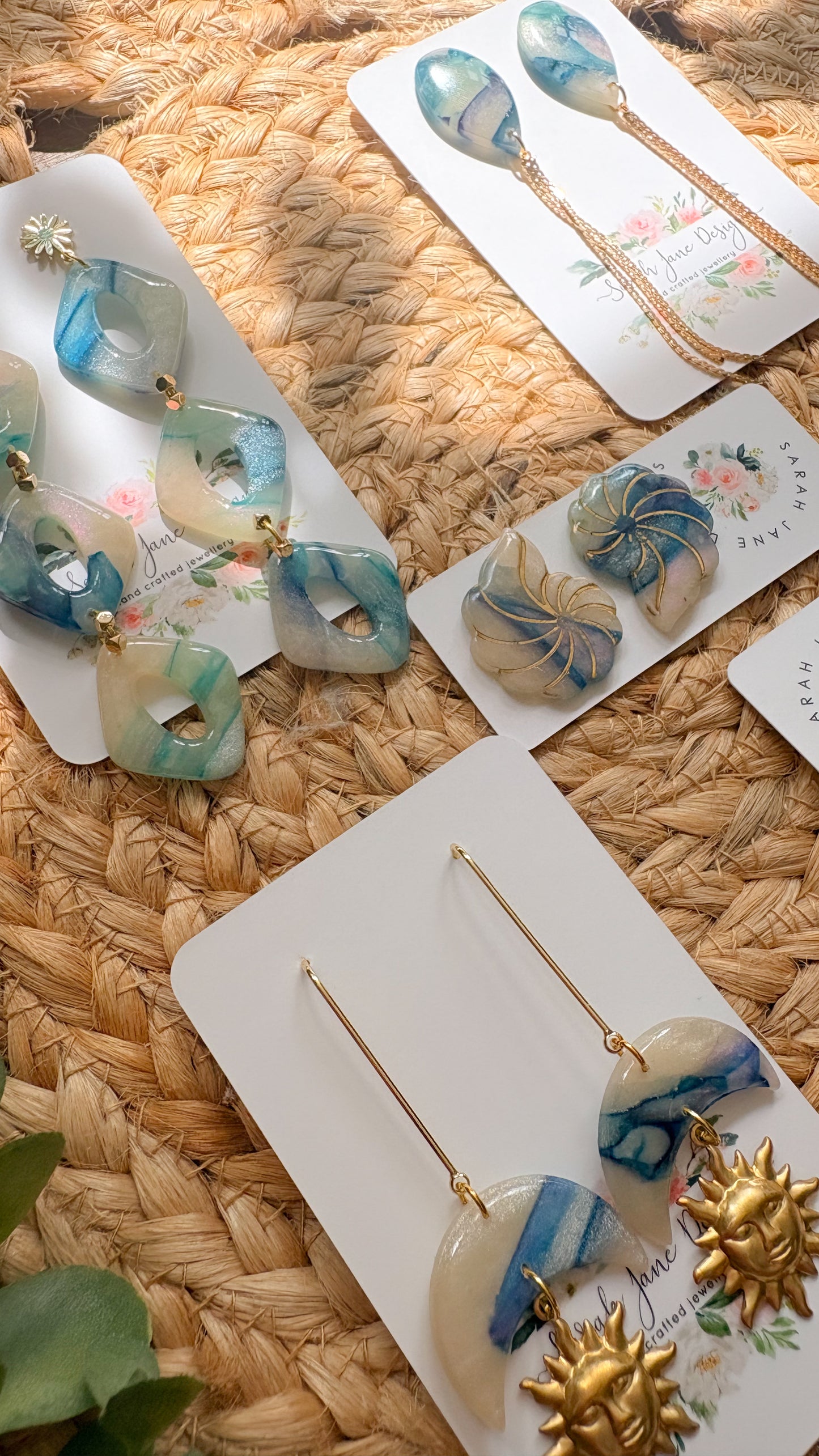 ‘Beside the Sea’ shell studs