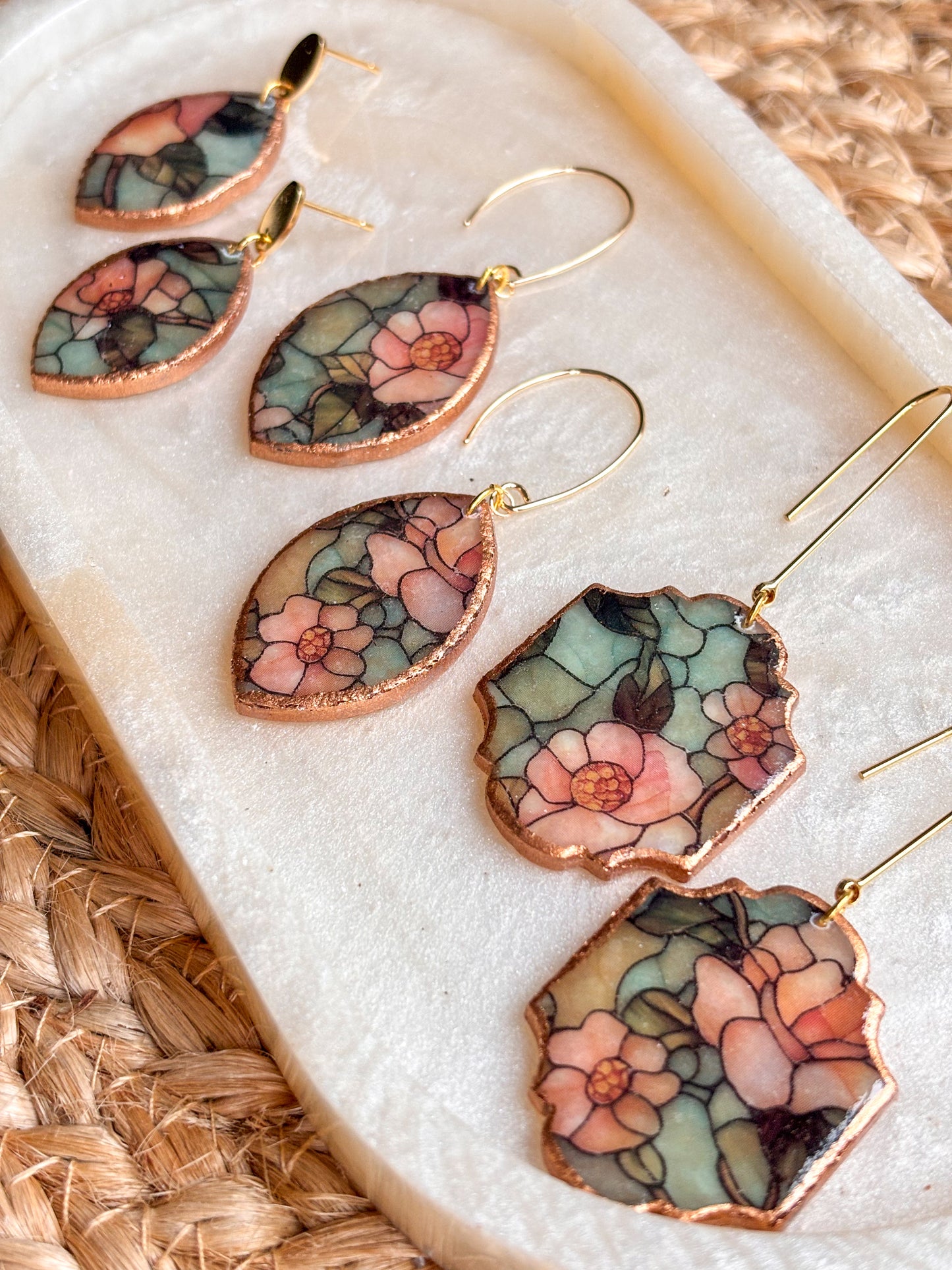 Stained Glass Effect Dangles (Mini print)