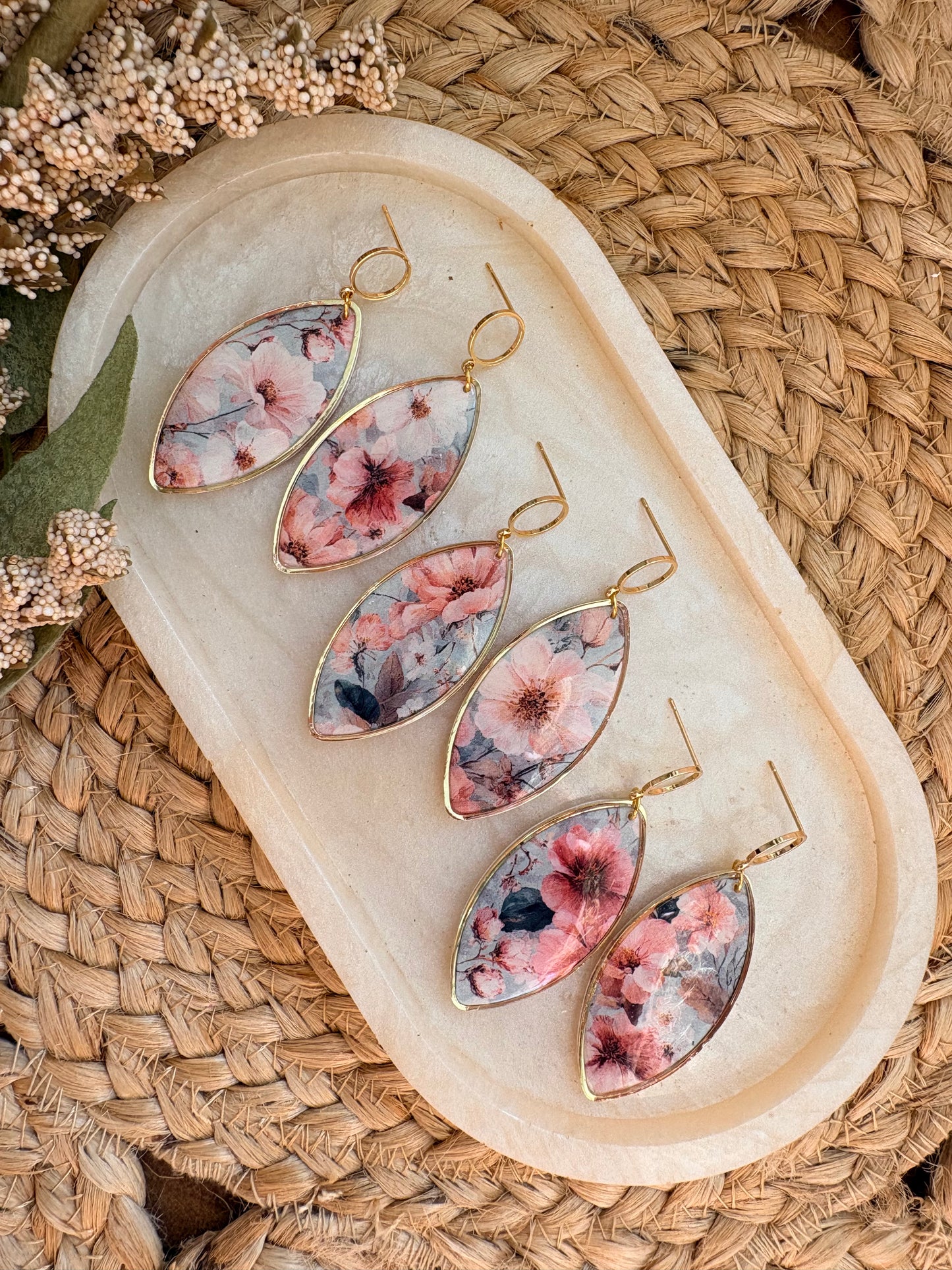 Boho Floral Dangles