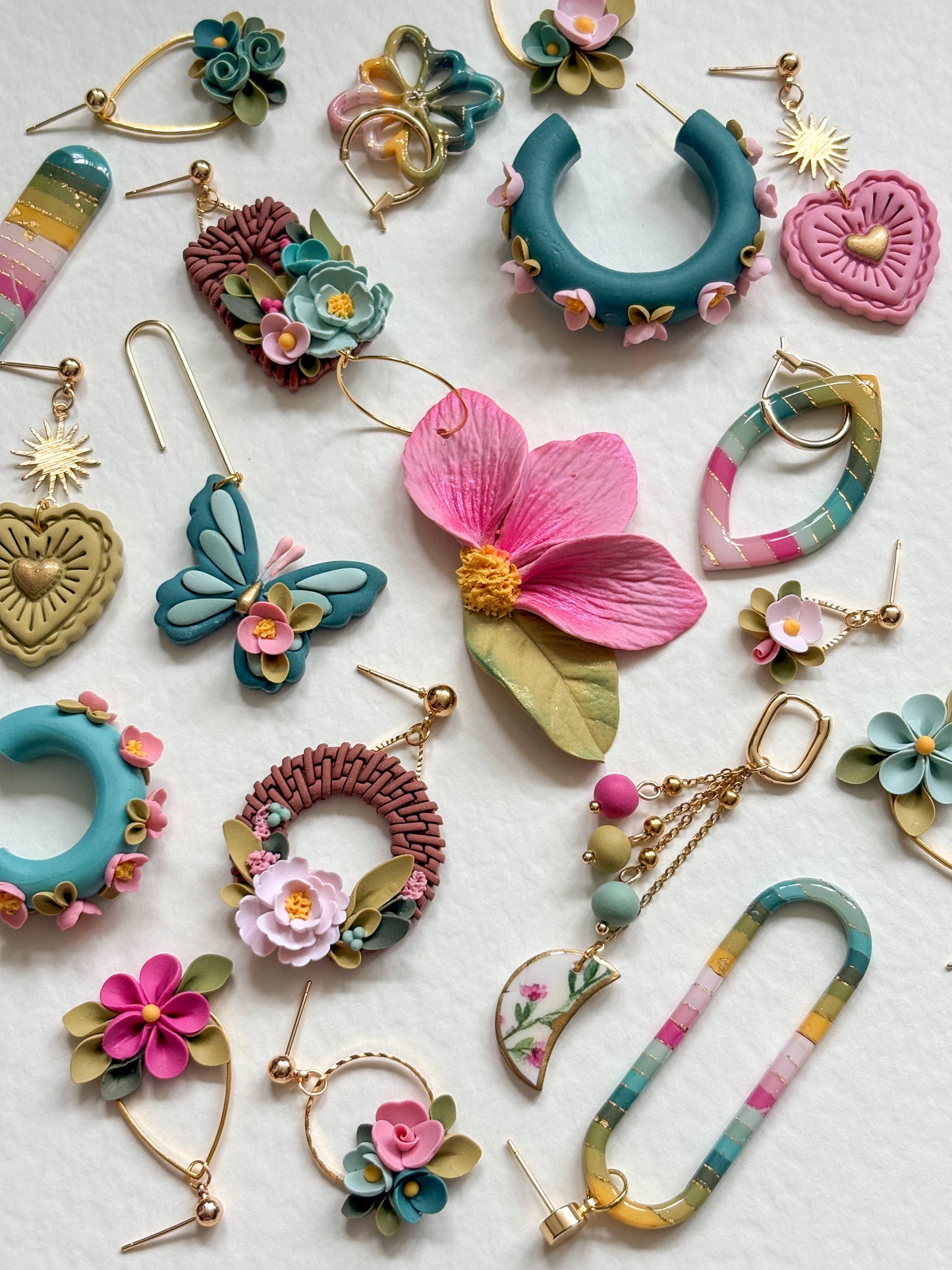 Summer Floral Hoops