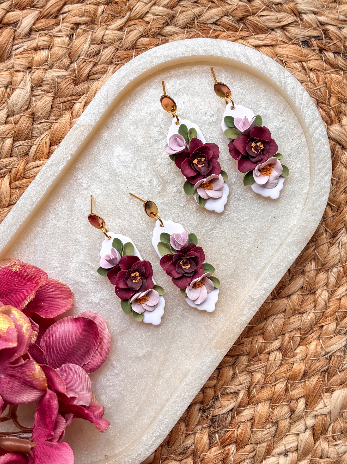 Peony Dangles