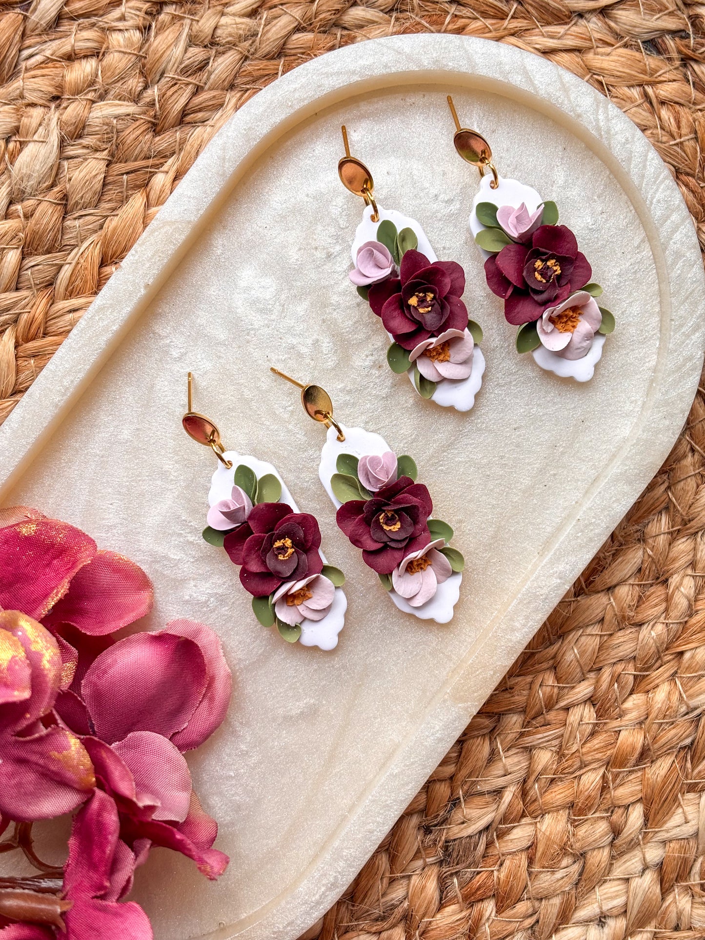 Peony Dangles