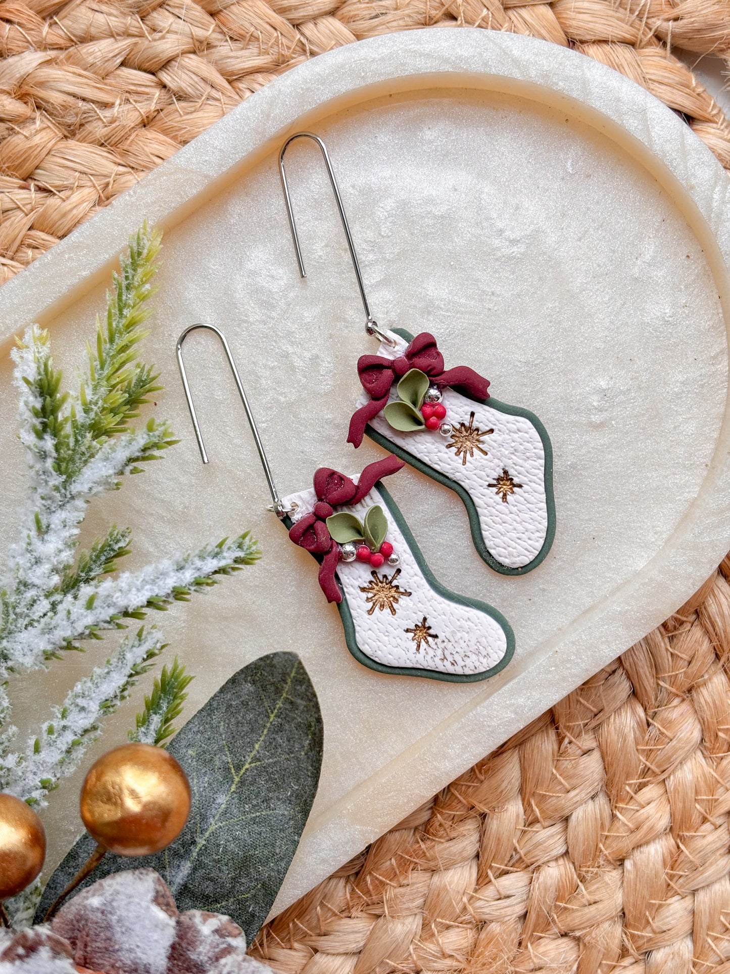 Festive Christmas Stocking Dangles