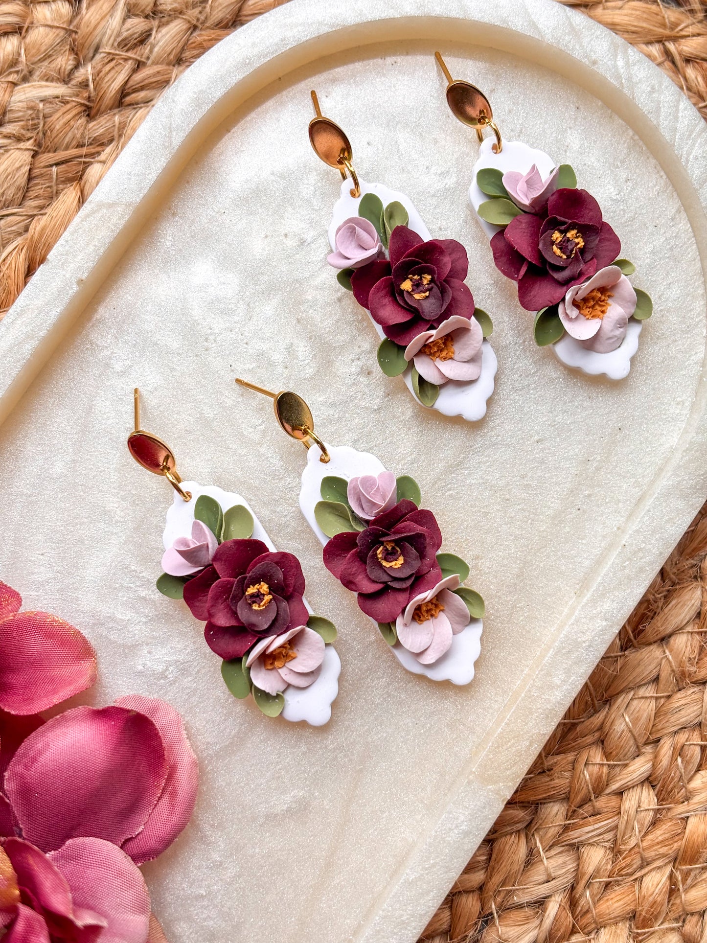 Peony Dangles