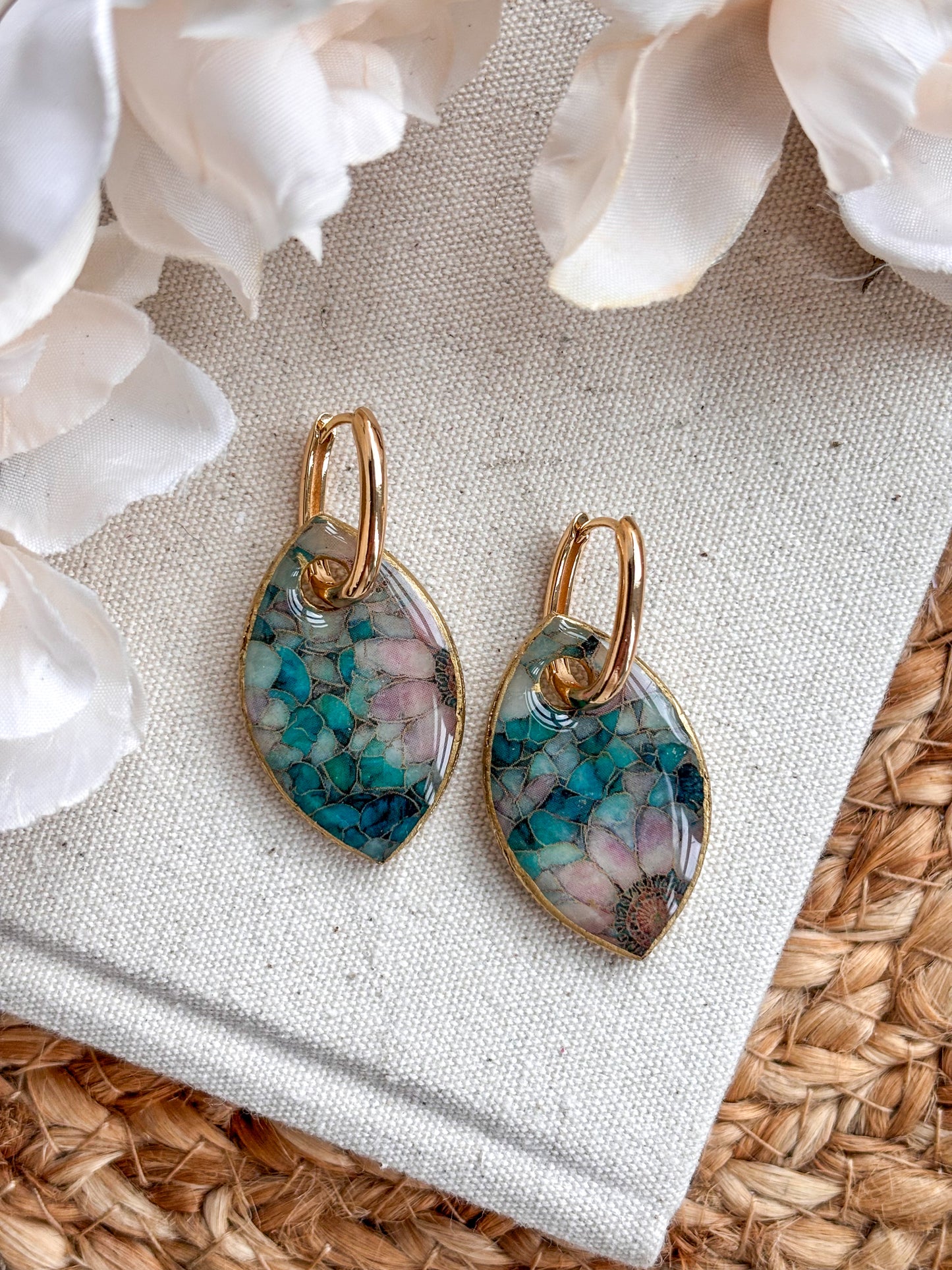 Shield Style Charms & Huggies