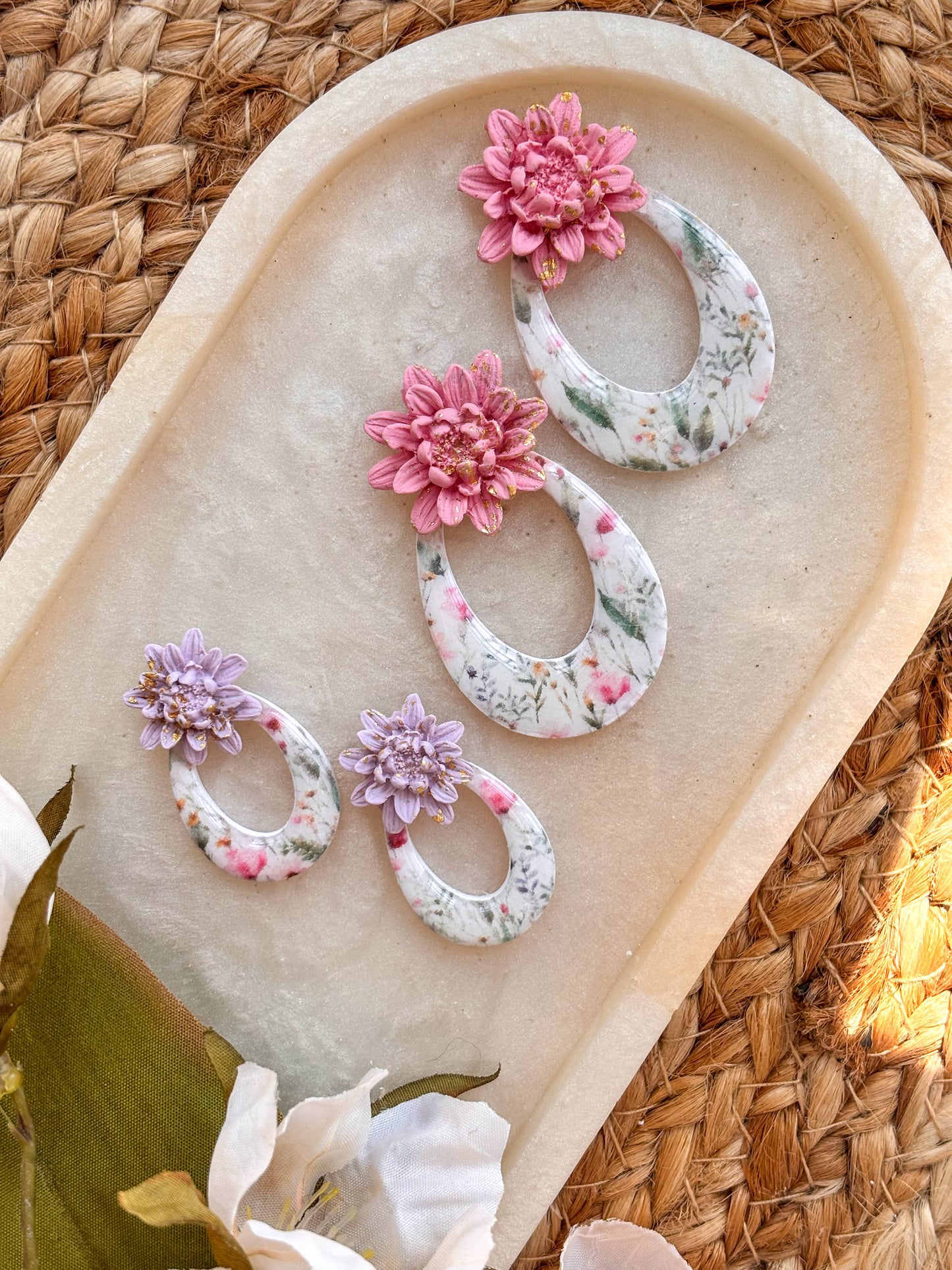 Statement Floral Studs