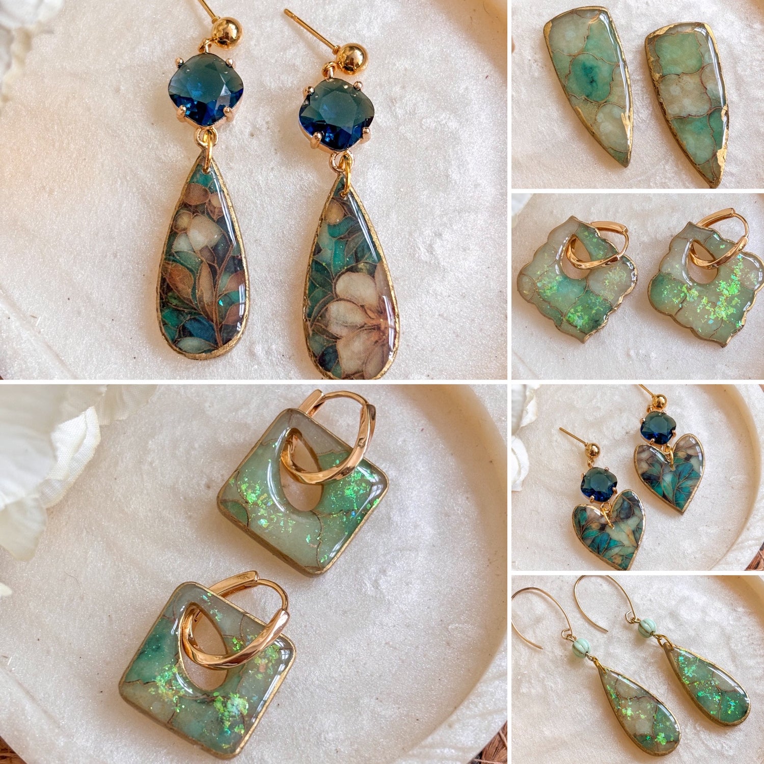 Stained Glass Effect Earrings and Accessories
