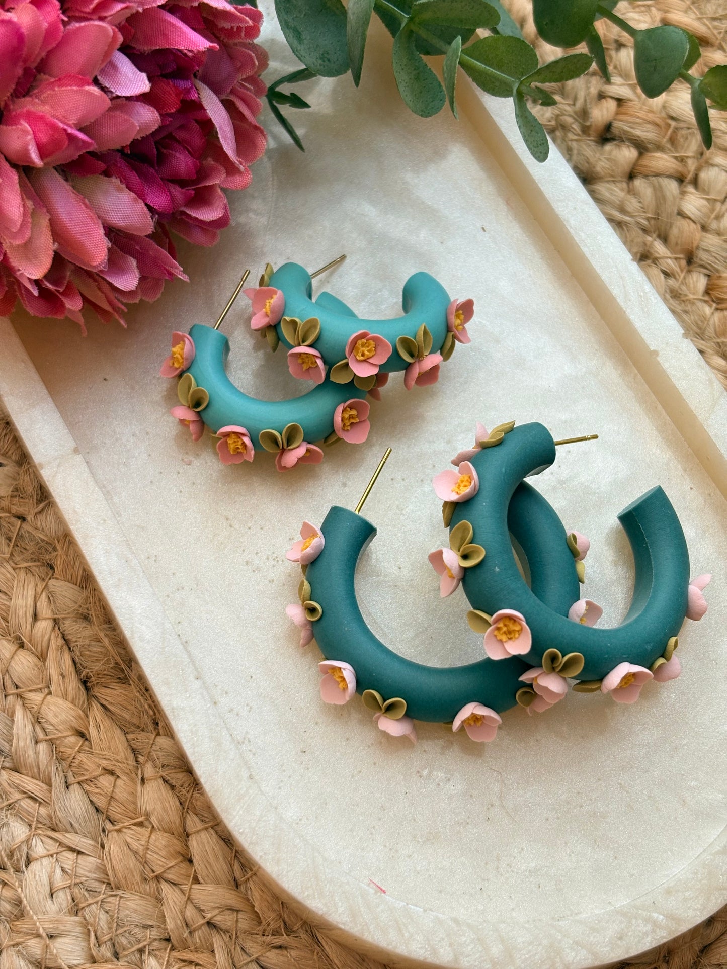 Summer Floral Hoops