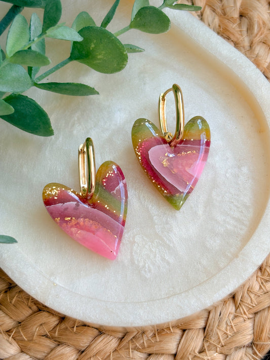 Marble Heart Huggies