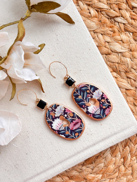 Black Onyx Large Dangles