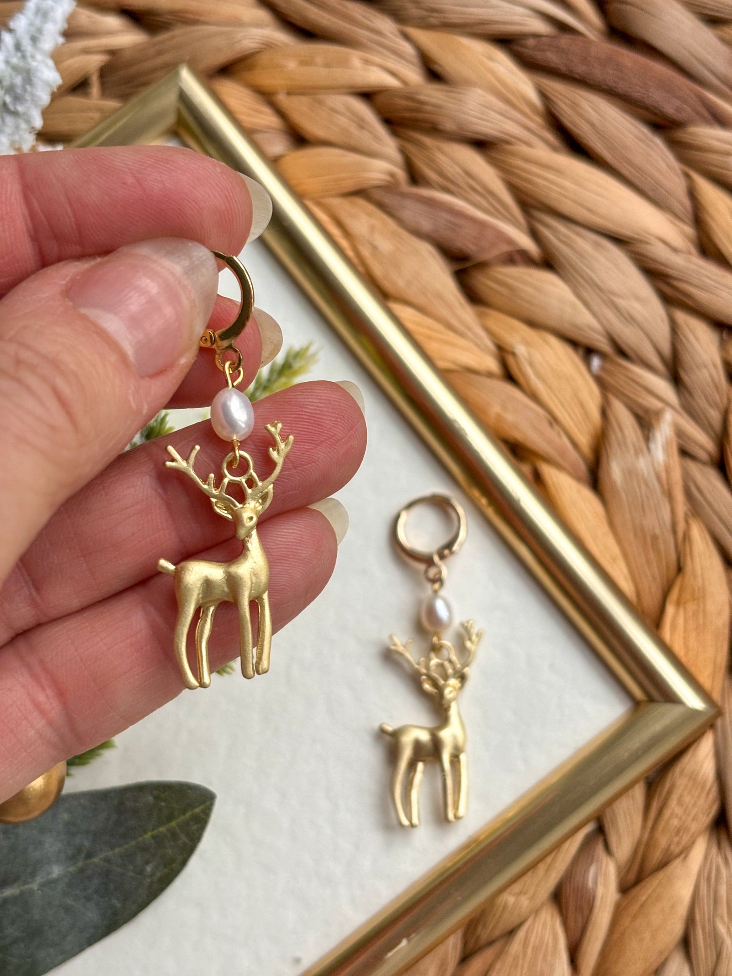 Gold plated Reindeers