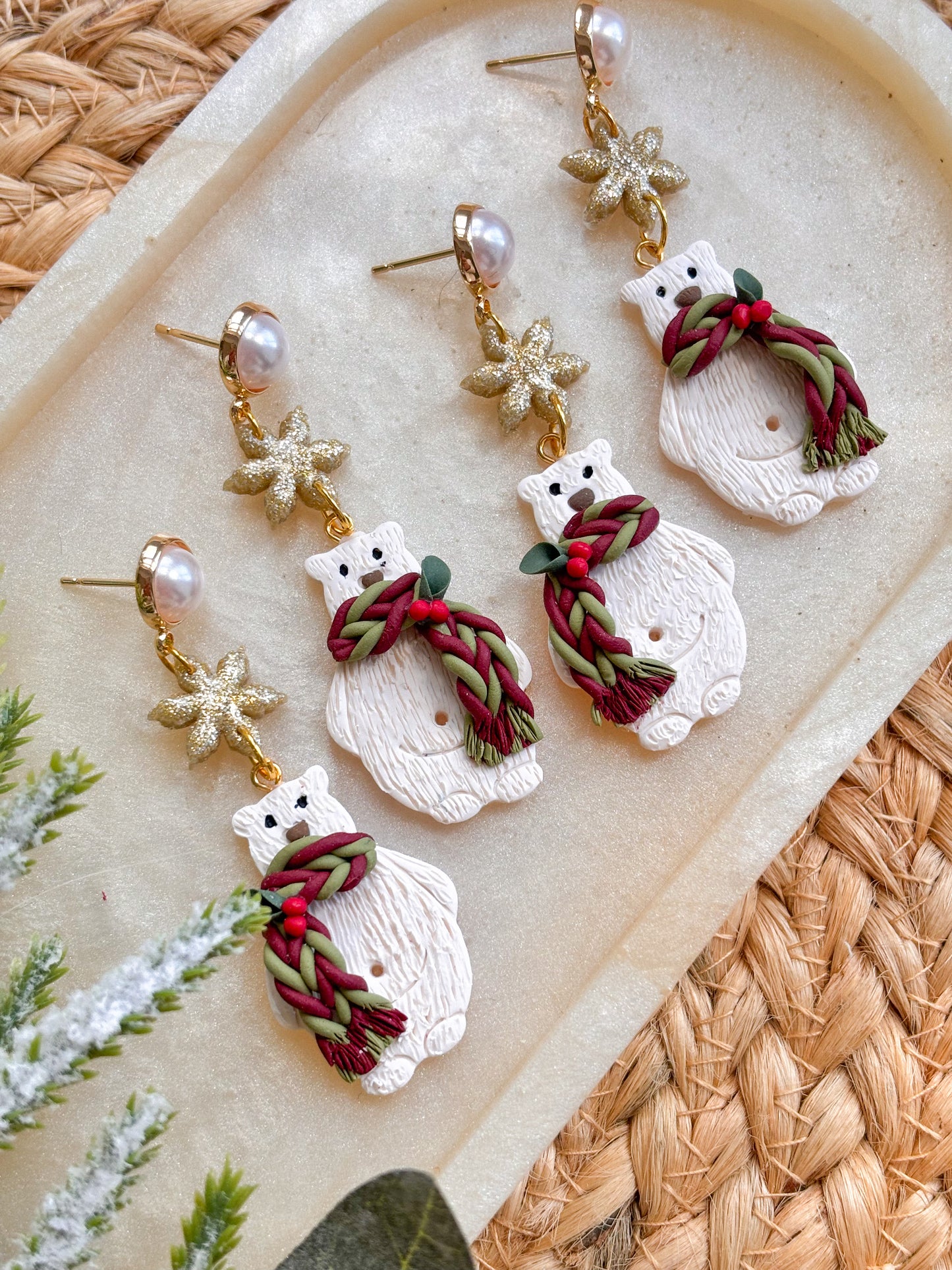 Christmas Bear Dangles