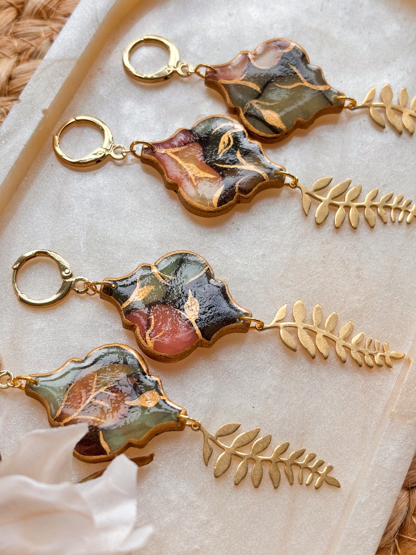 Hand Painted Moroccan Ferns