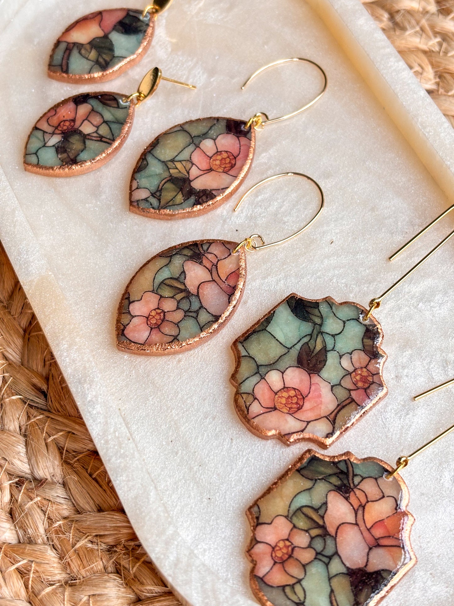 Stained Glass Effect Dangles (Mini print)