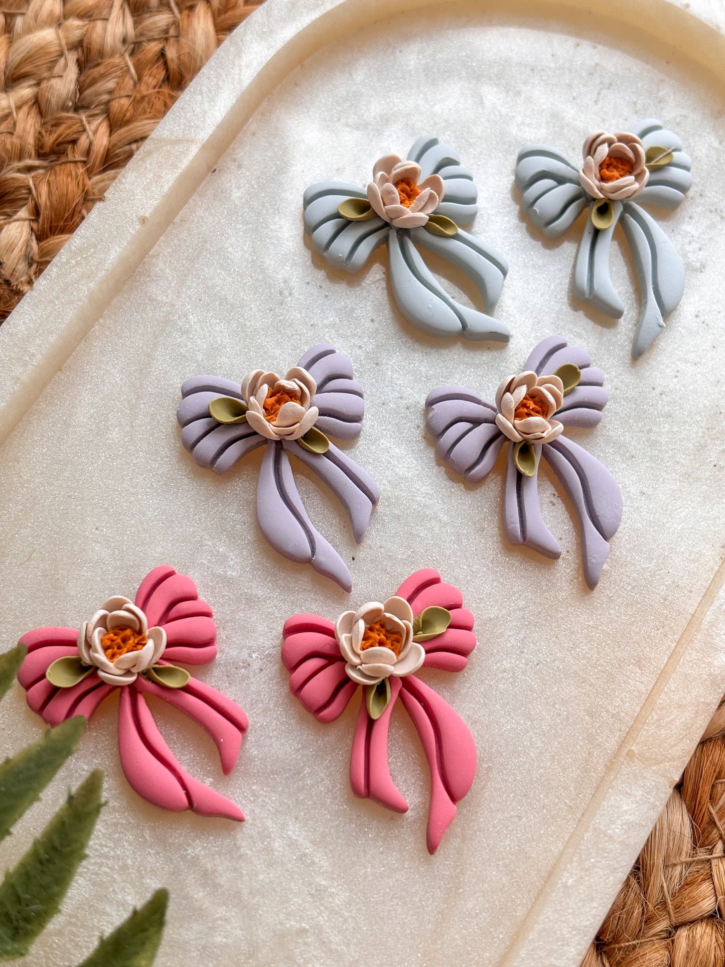 Small Daisy Bow Studs