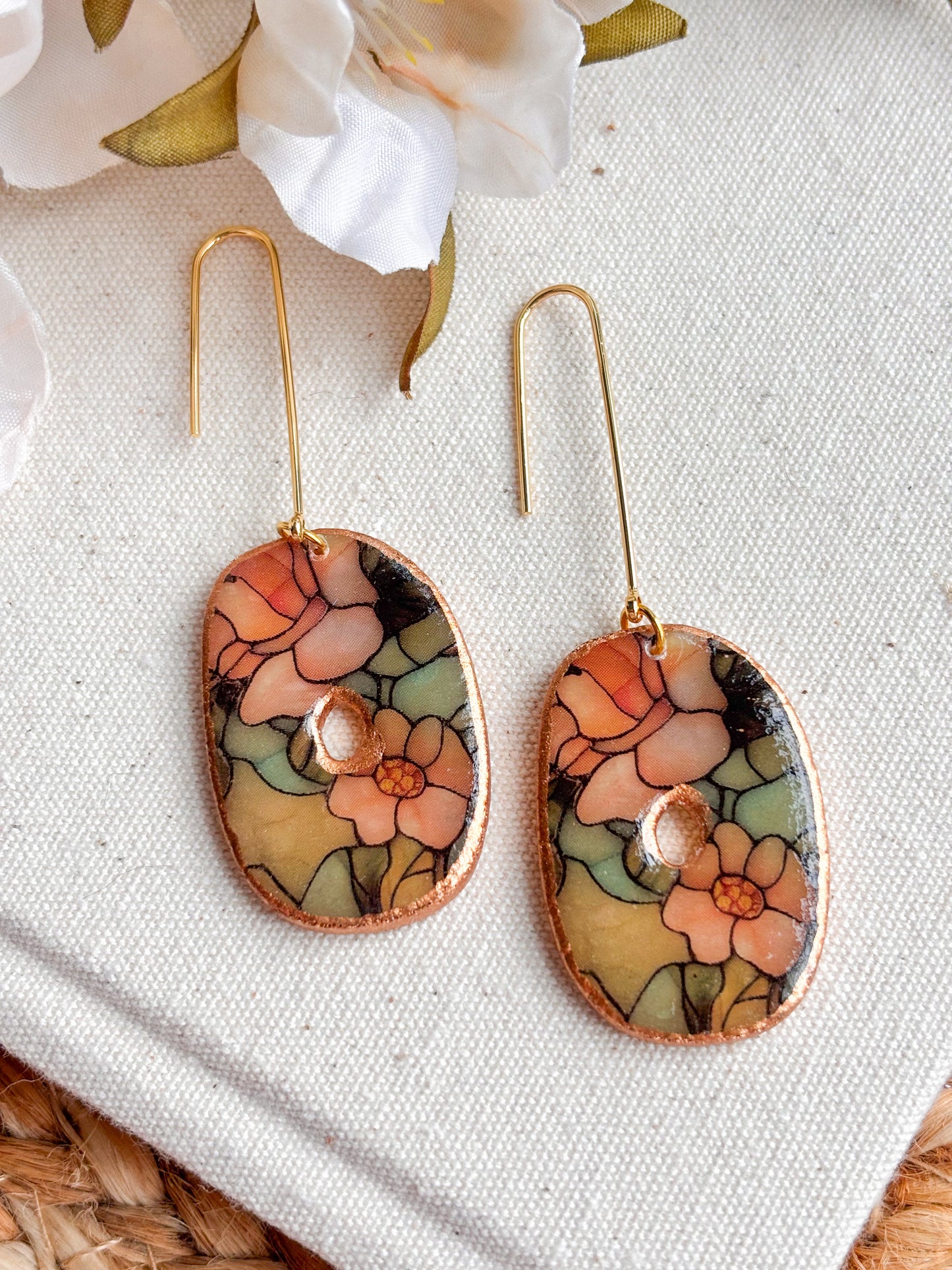 Stained Glass Organic Hooks