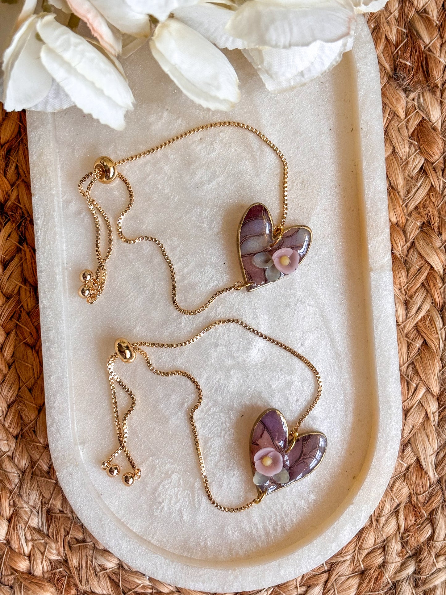 Stained Glass Effect Heart Bracelet