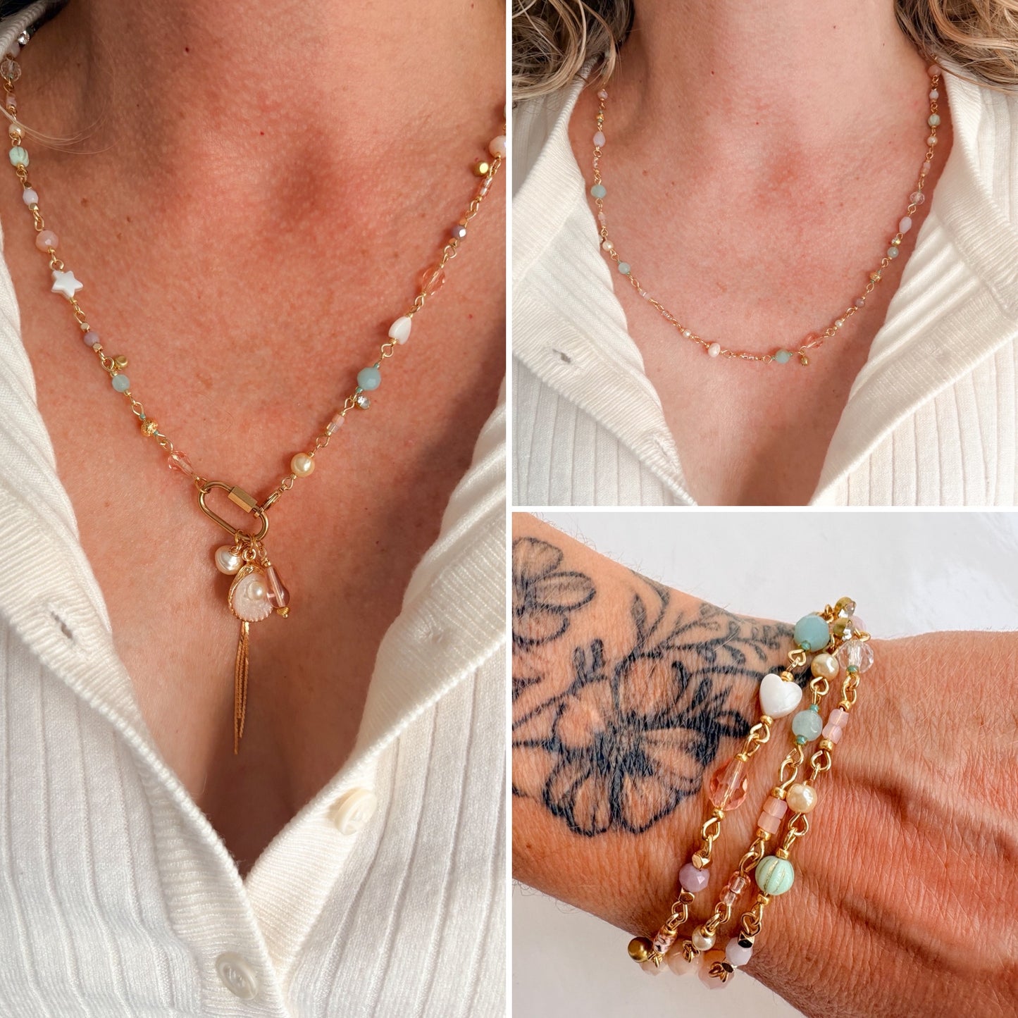 Multi wear beaded necklace