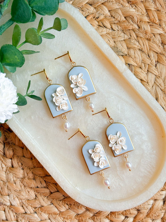 Vintage Blue Arch Dangles