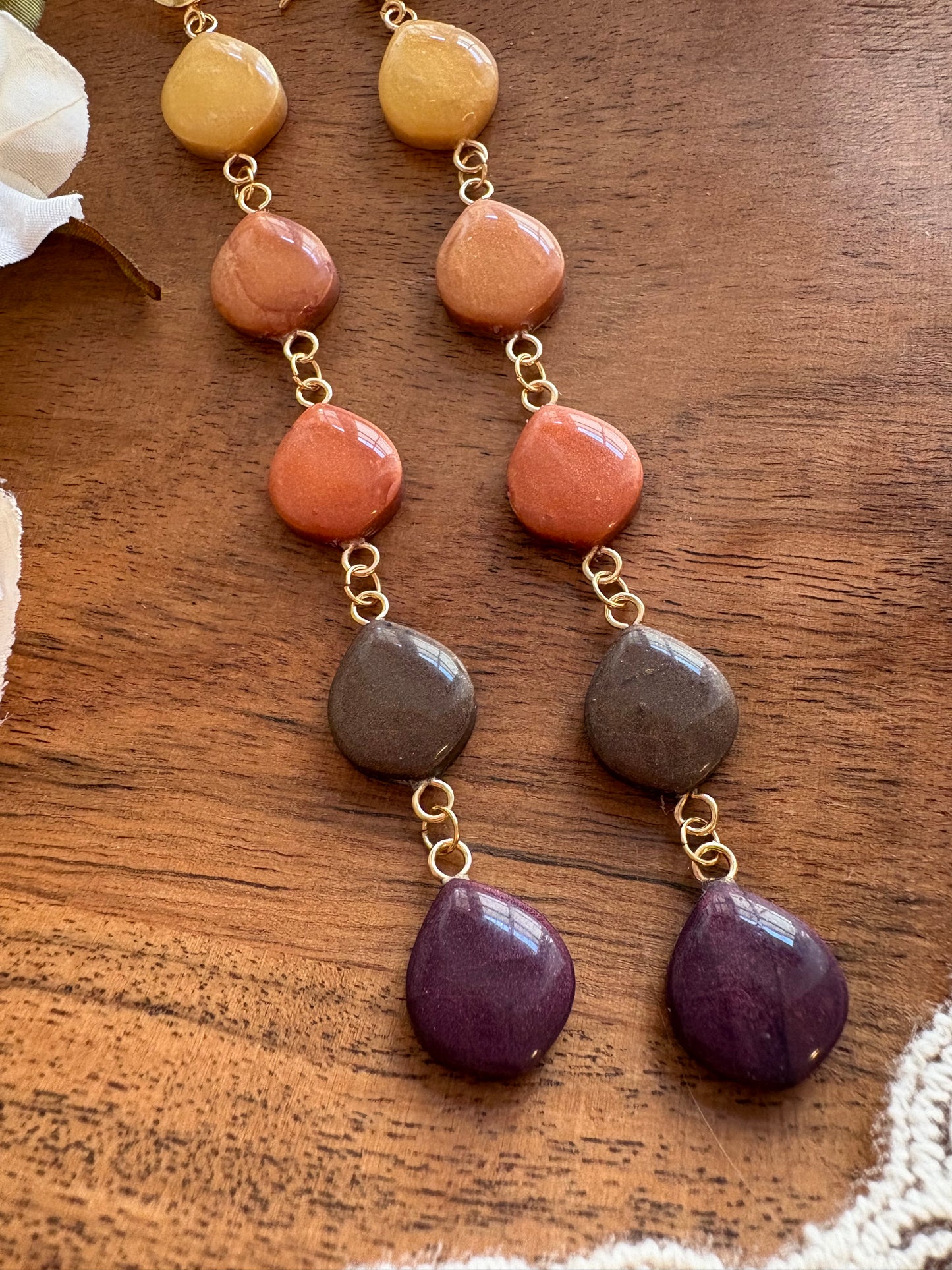 Autumn metallic drops