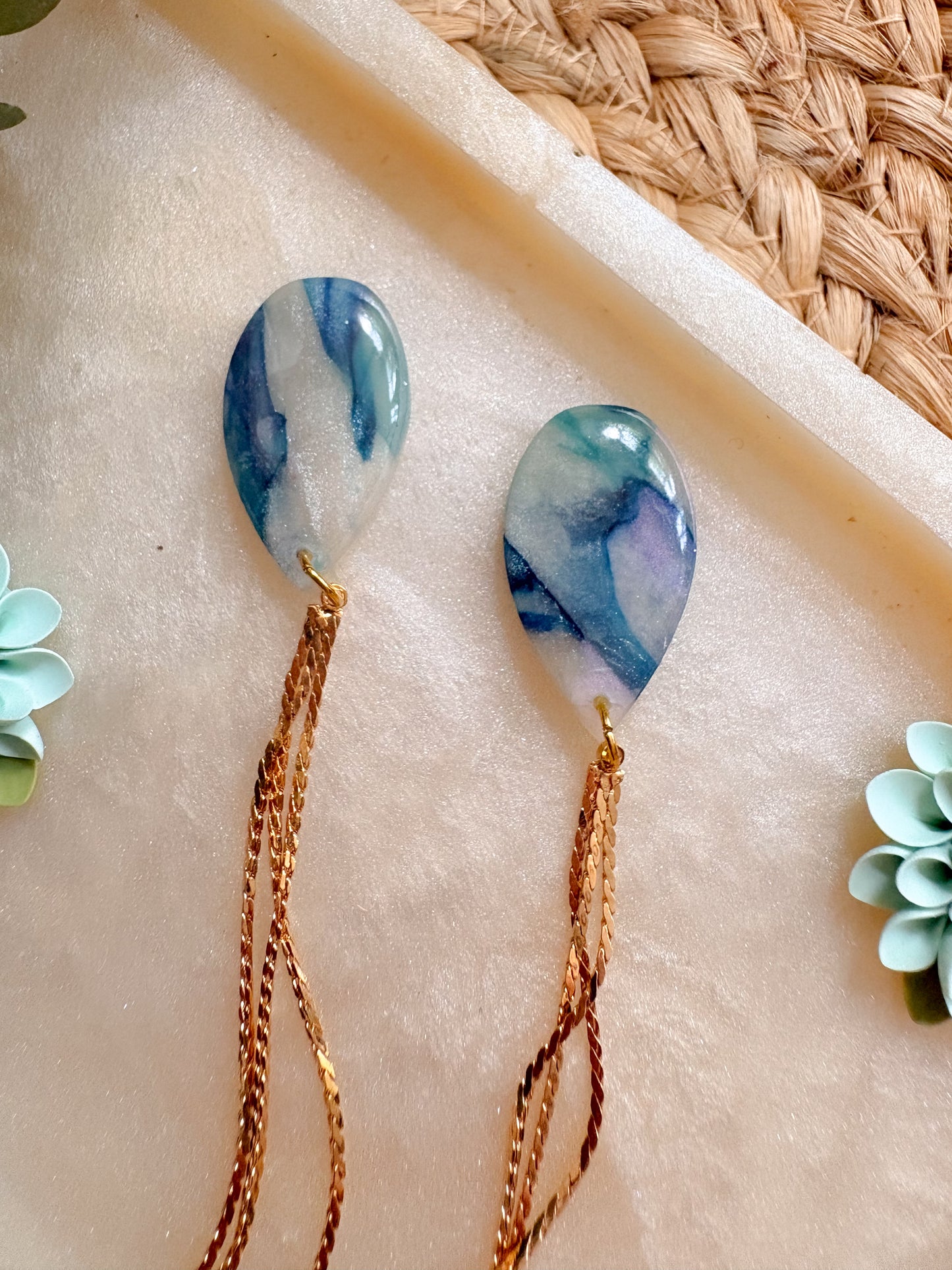 ‘Beside the Sea’ droplet dangles