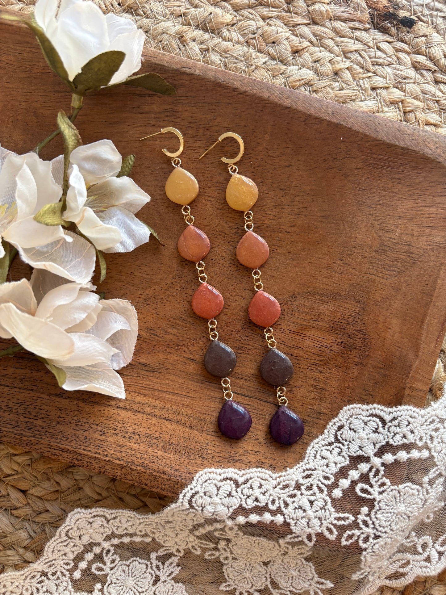 Autumn metallic drops