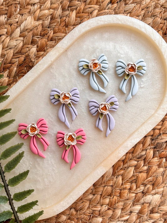 Small Daisy Bow Studs