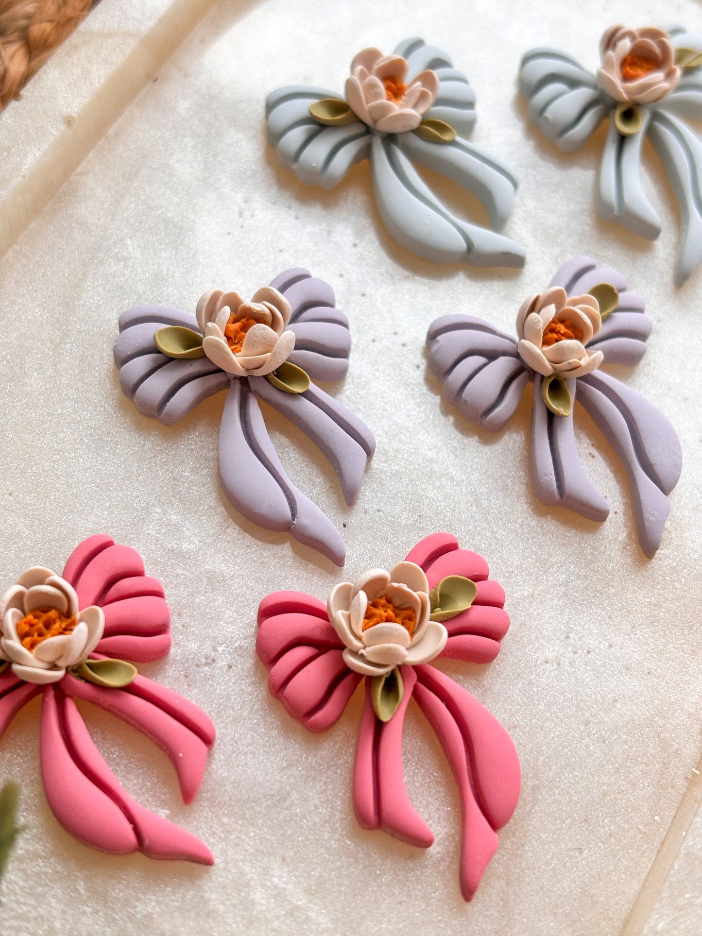 Small Daisy Bow Studs