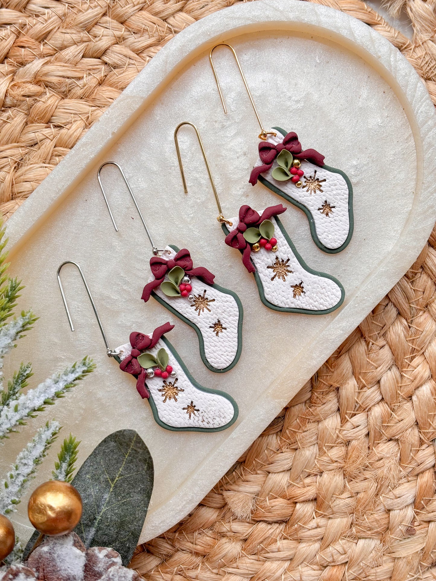Festive Christmas Stocking Dangles
