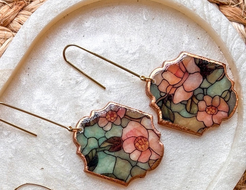 Stained Glass Effect Dangles (Mini print)