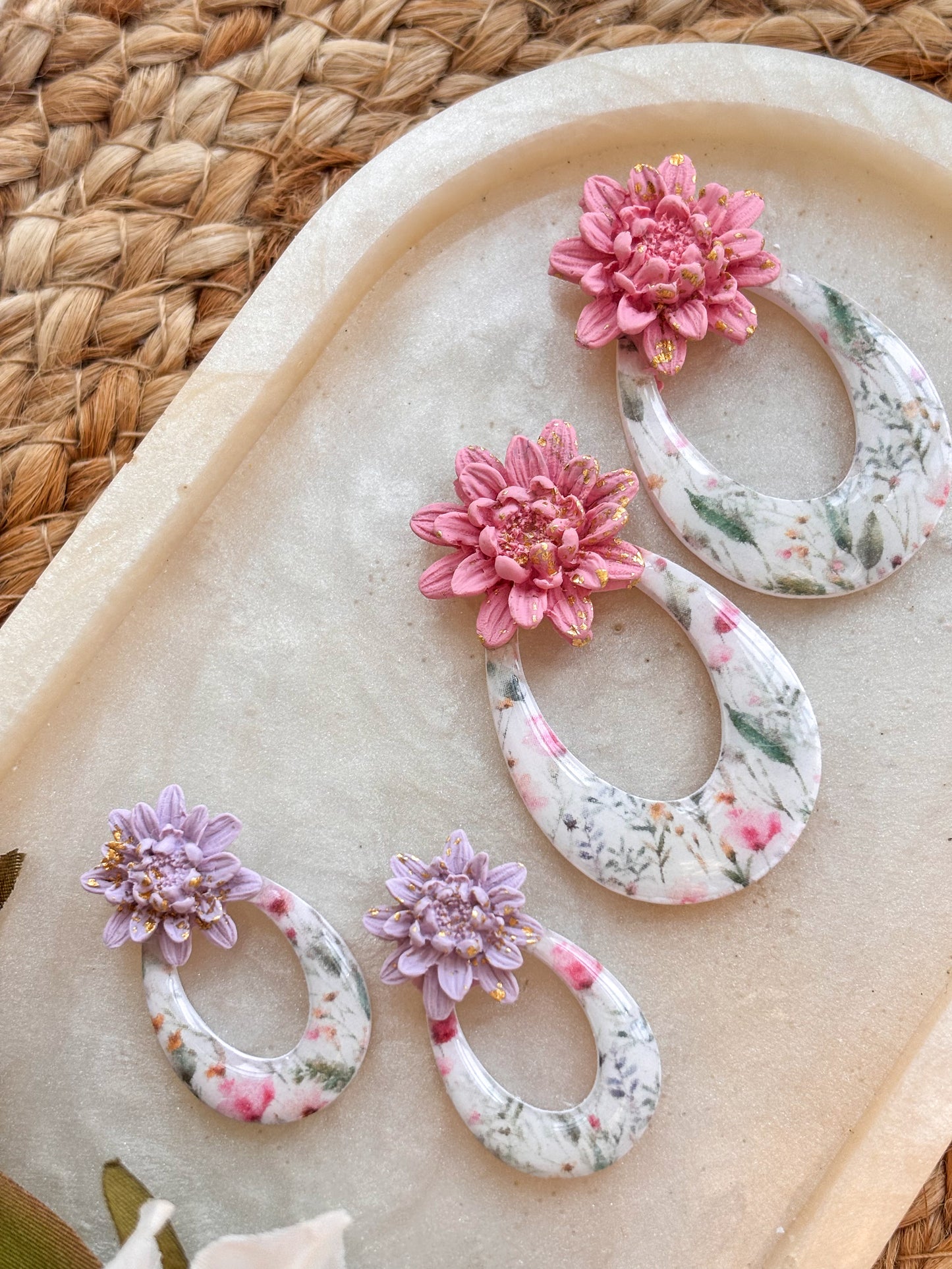 Statement Floral Studs