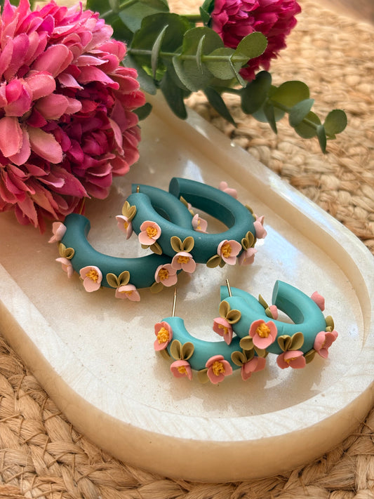 Summer Floral Hoops