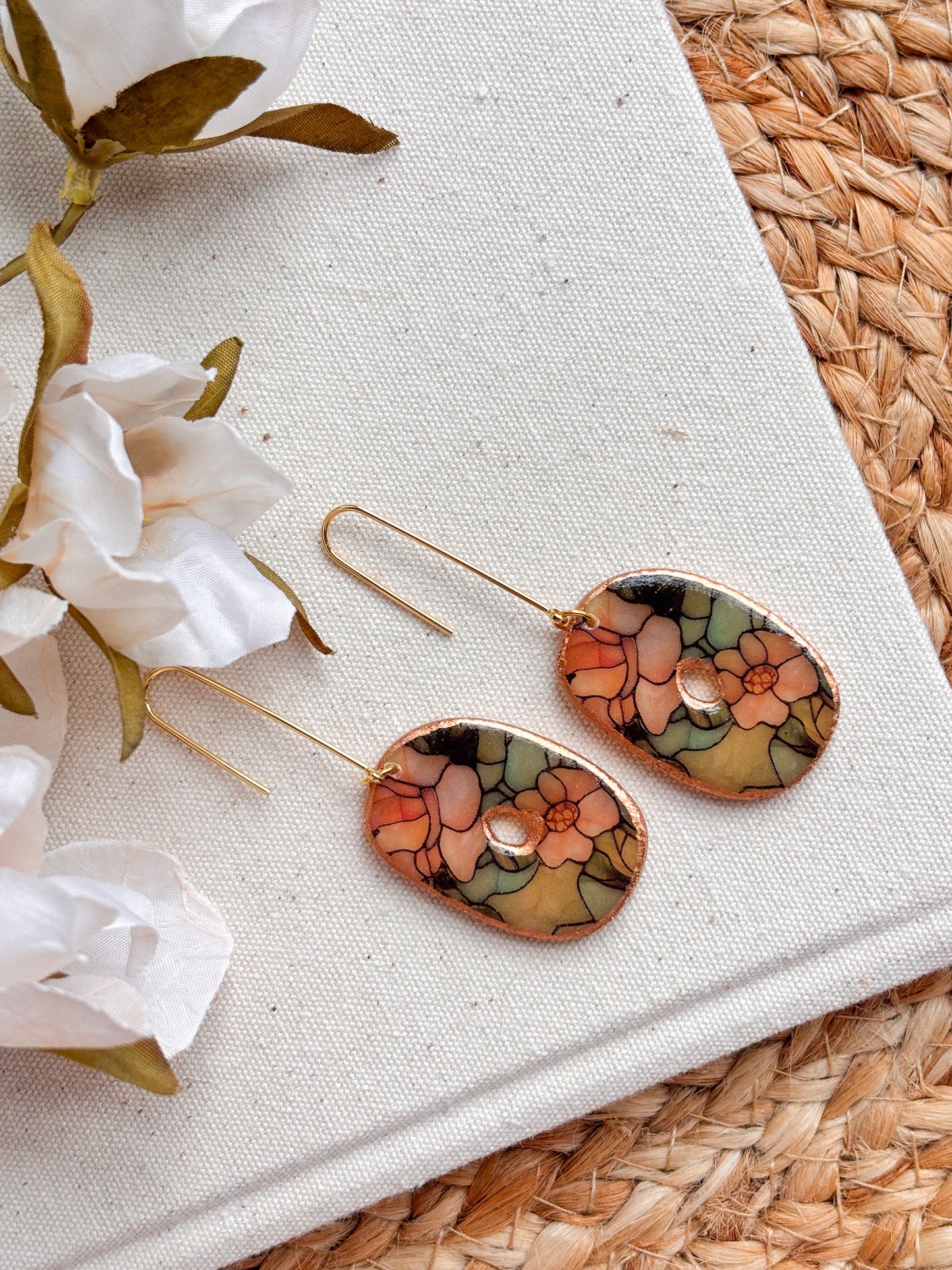 Stained Glass Organic Hooks