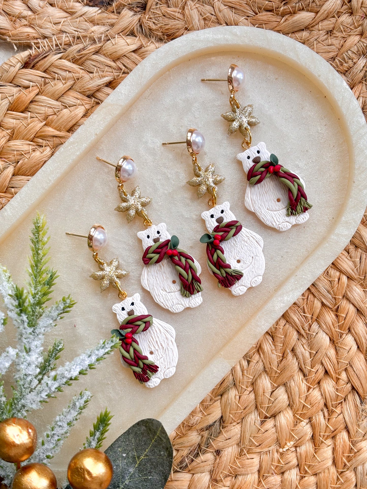 Christmas Bear Dangles