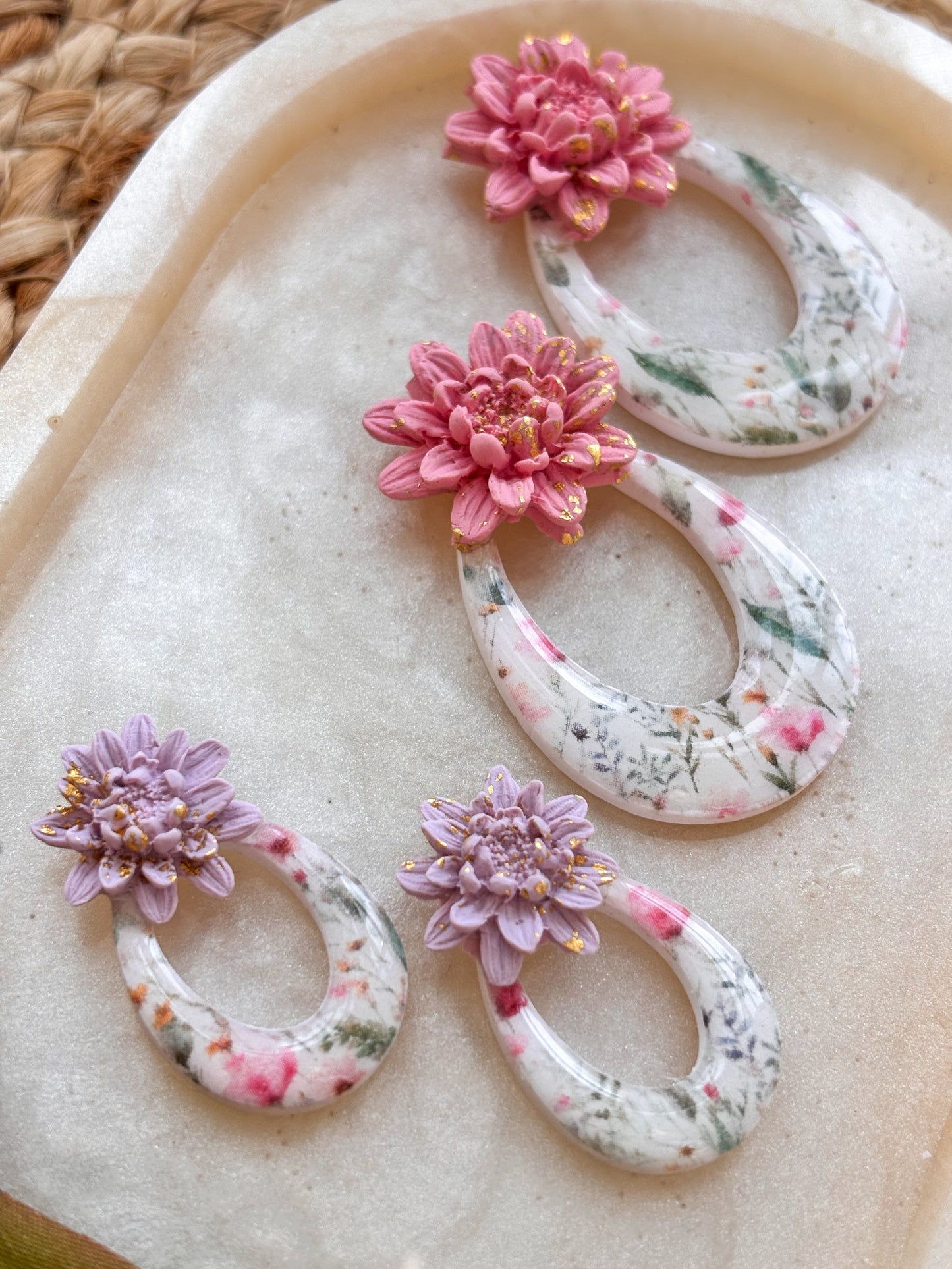 Statement Floral Studs