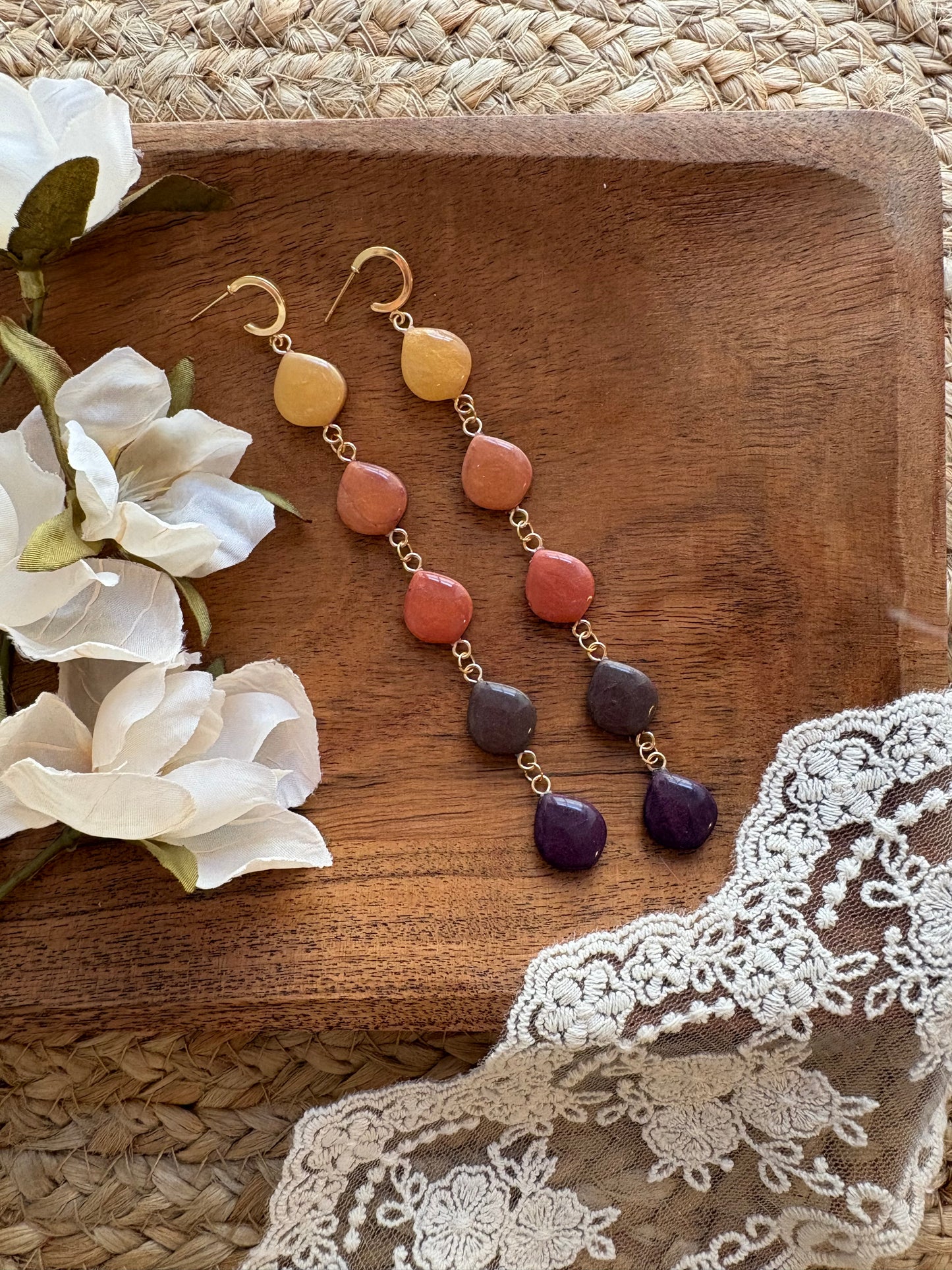 Autumn metallic drops