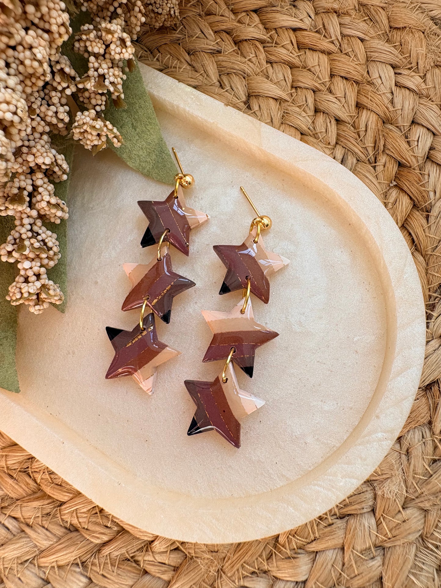 Striped Star Dangles