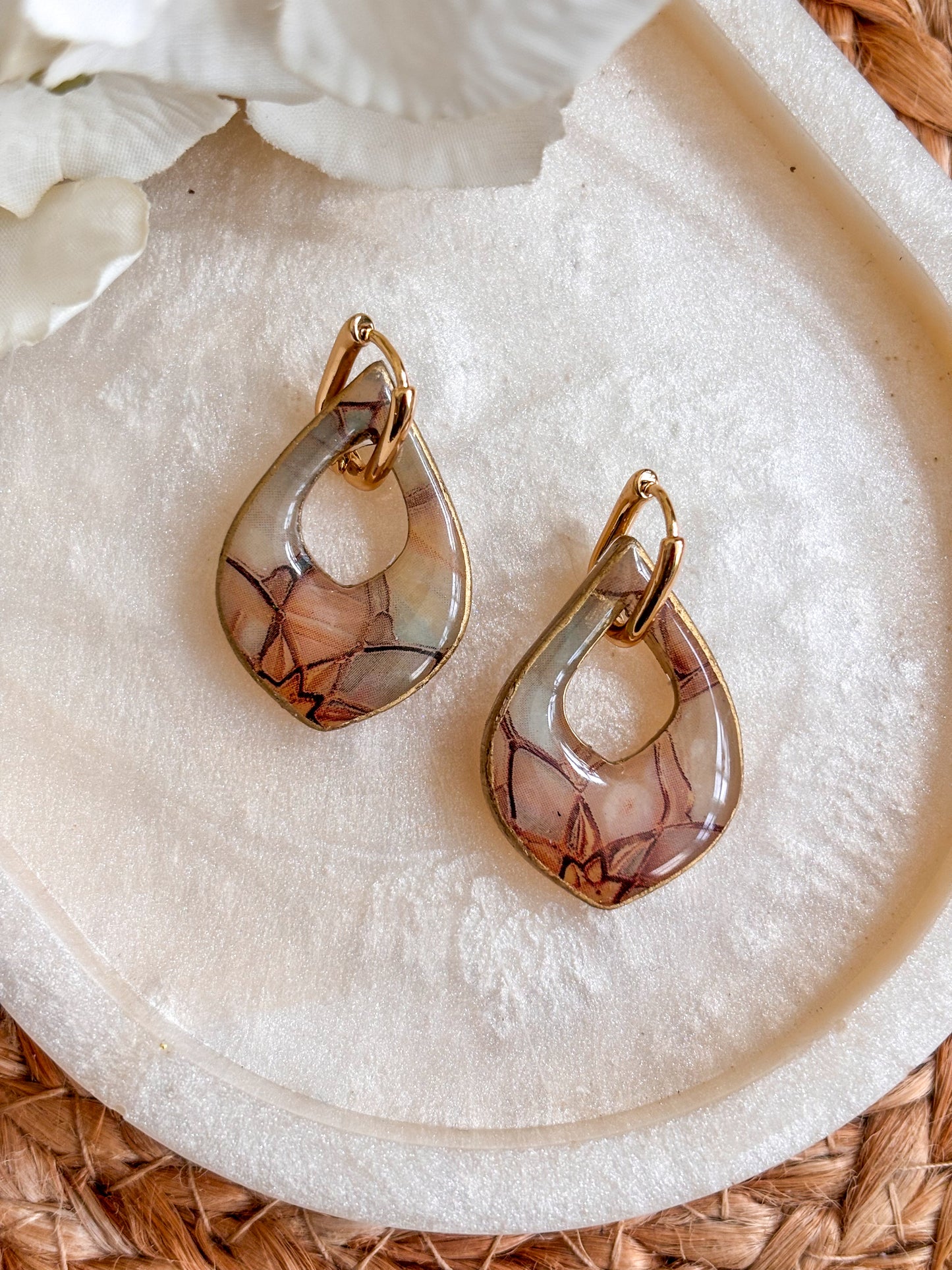 Mini Stained Glass Huggies