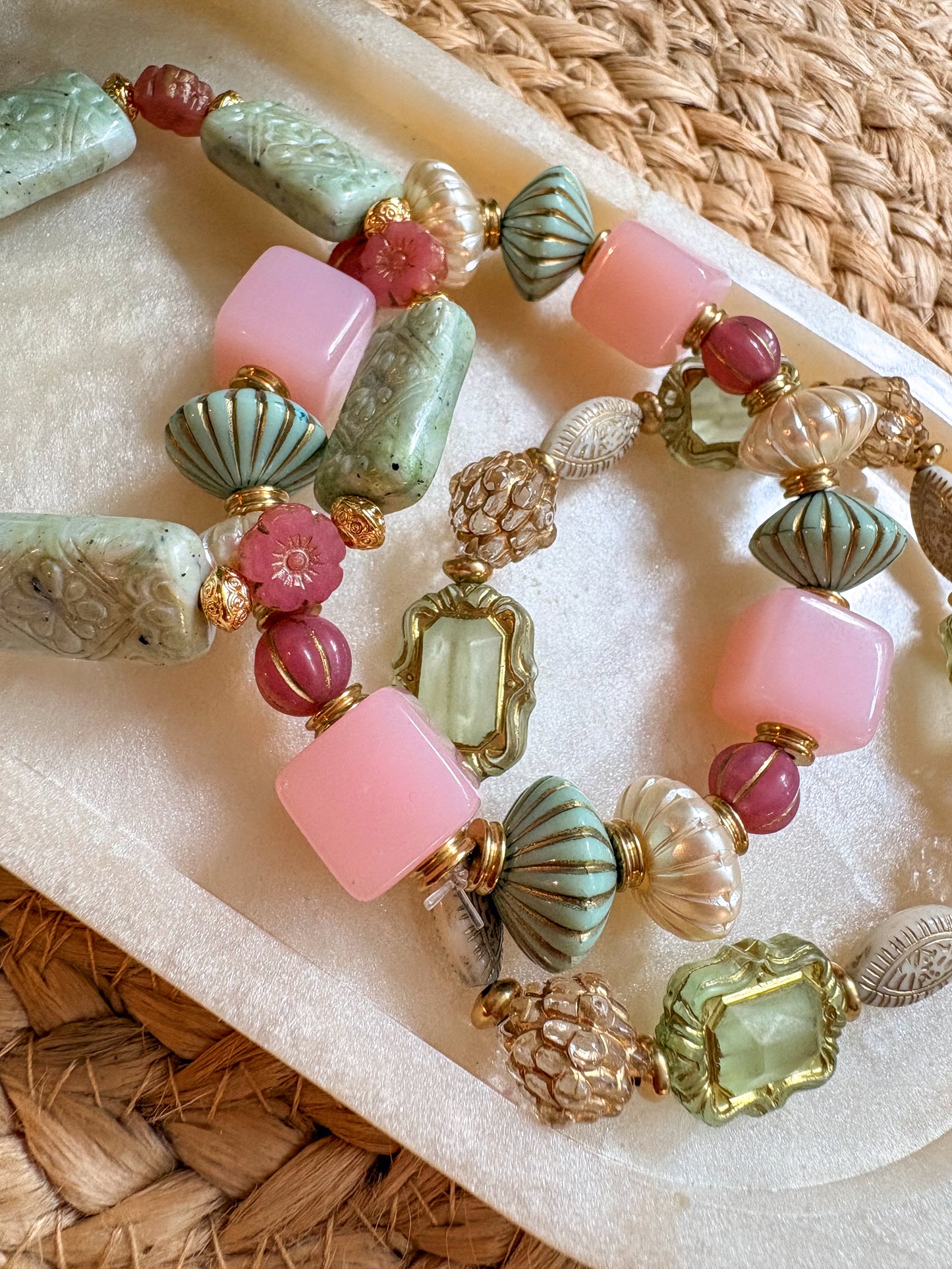 Chunky beaded bracelets
