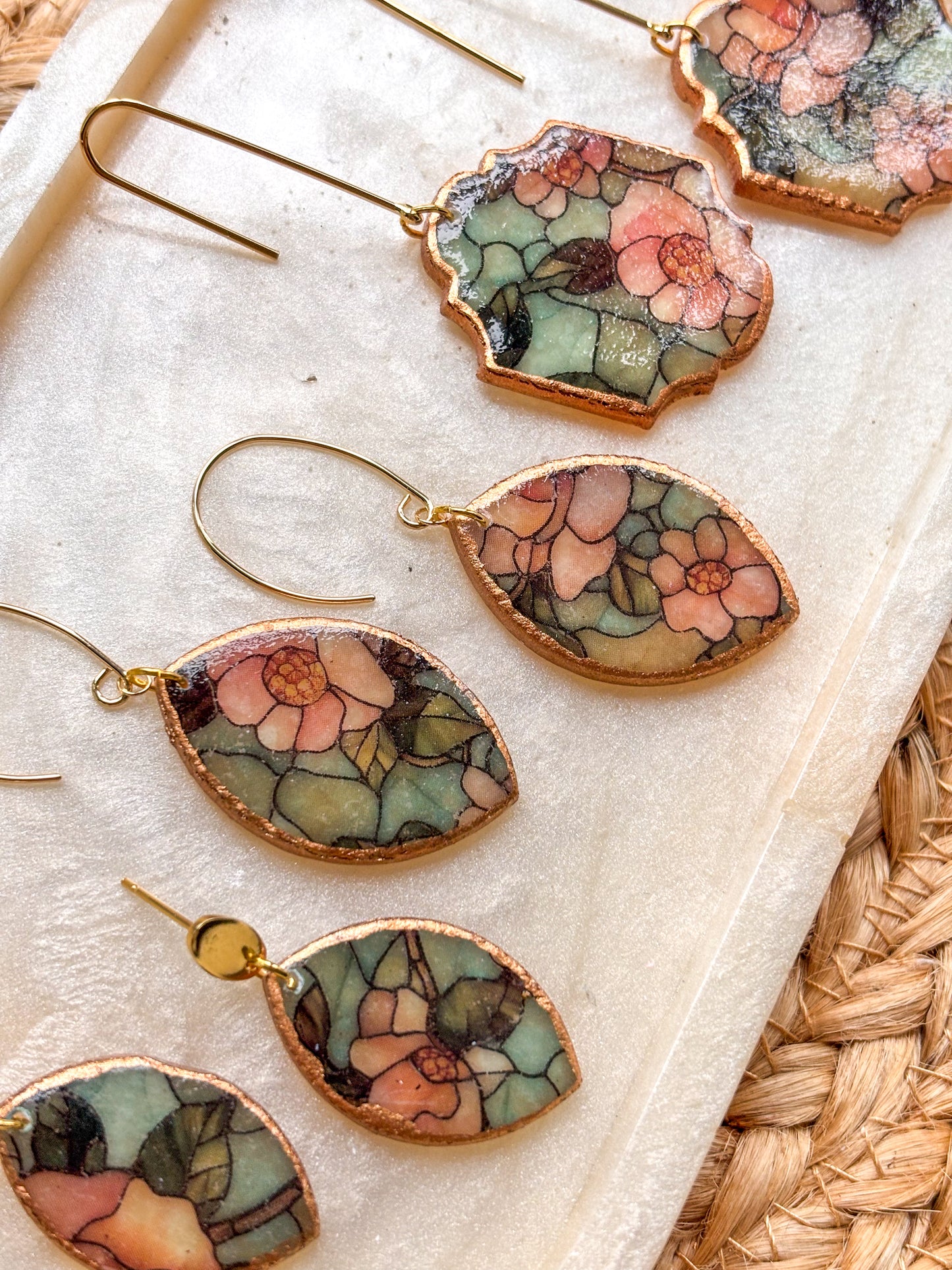 Stained Glass Effect Dangles (Mini print)