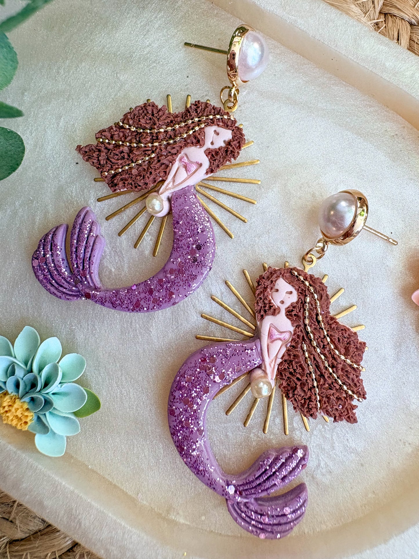 Magical mermaid earrings