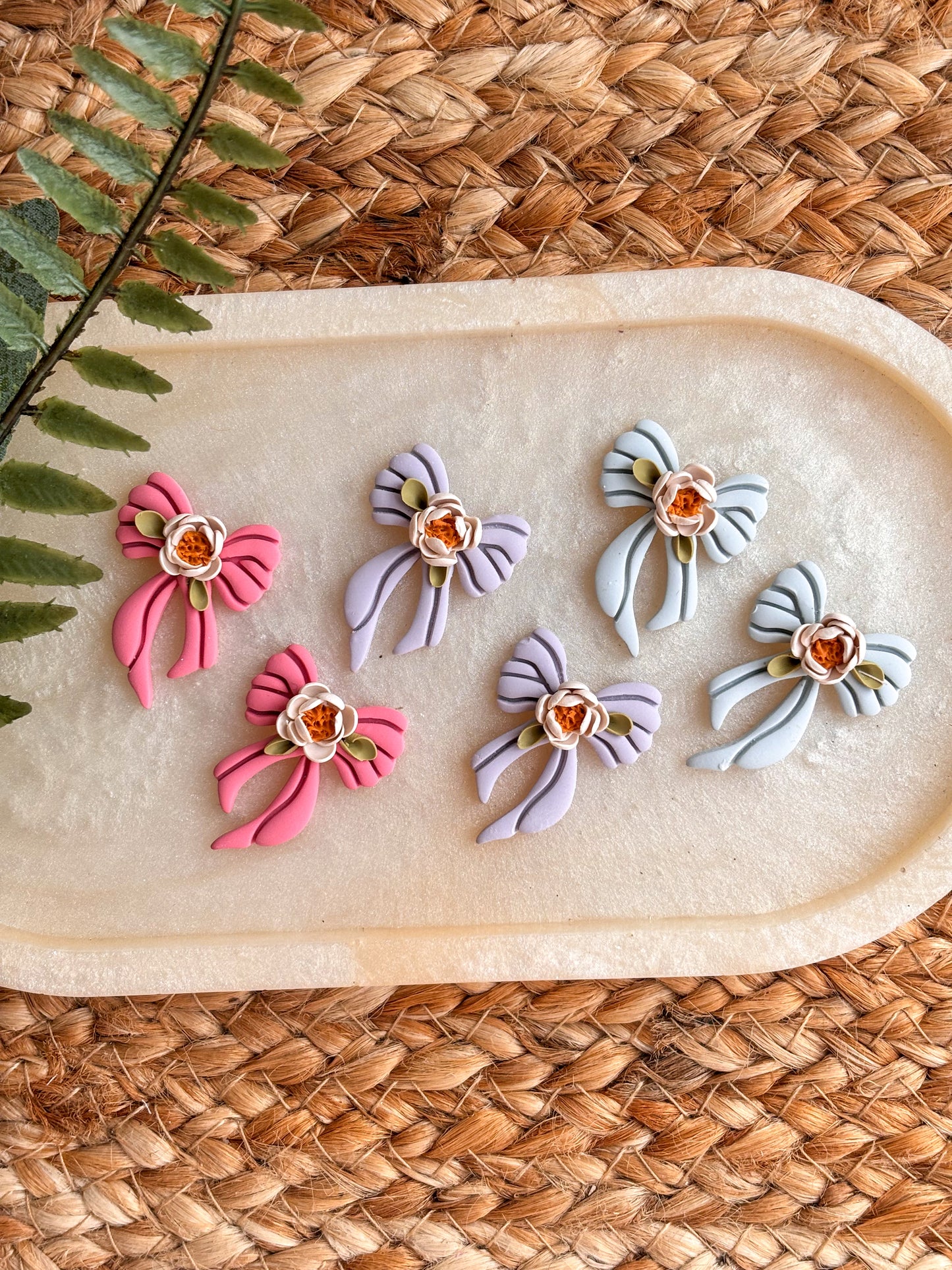 Small Daisy Bow Studs