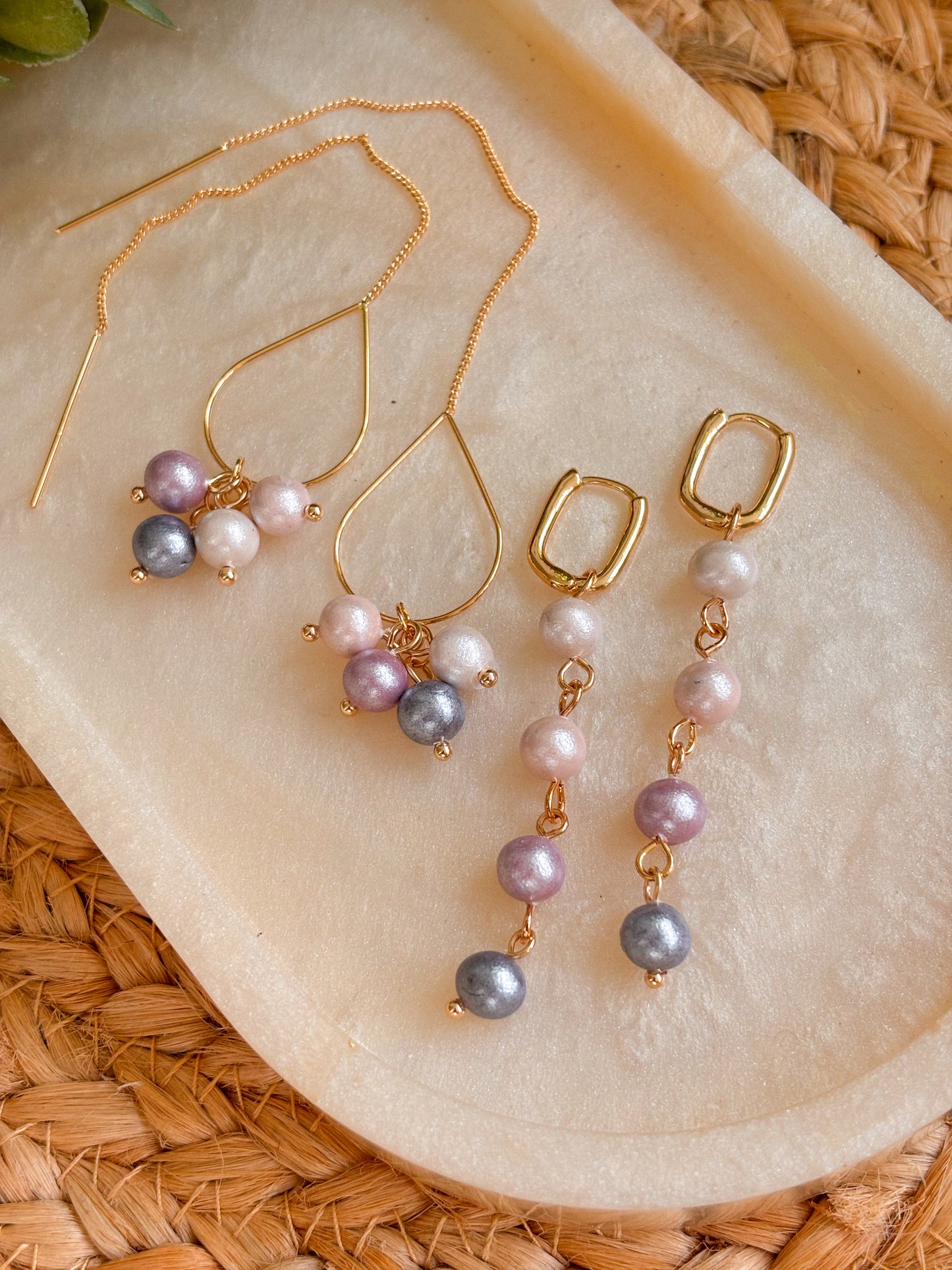 Hand rolled Pearl Threaders
